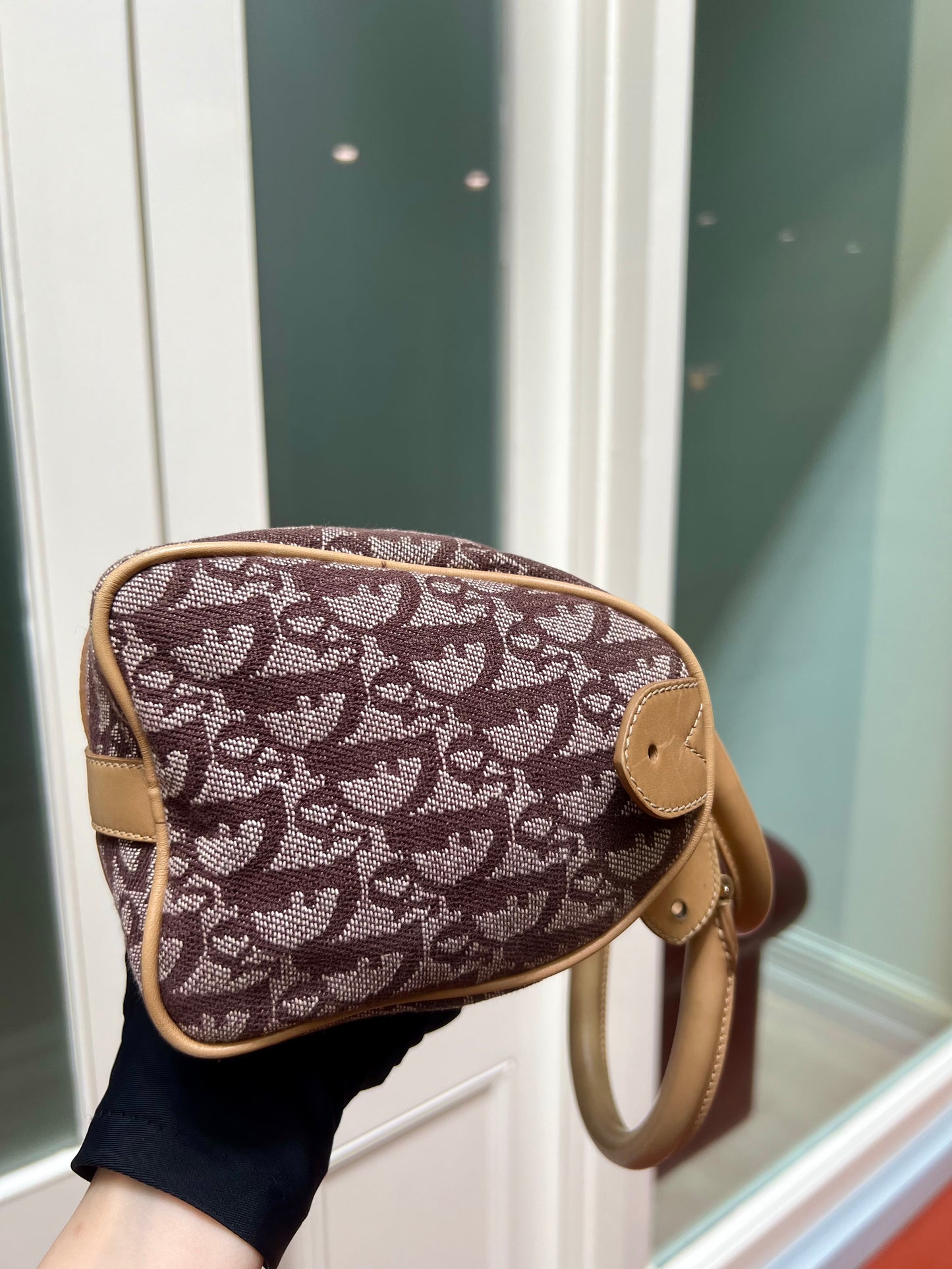 Christian Dior Trotter Boston Cloth Oblique Mini Handbag 2002