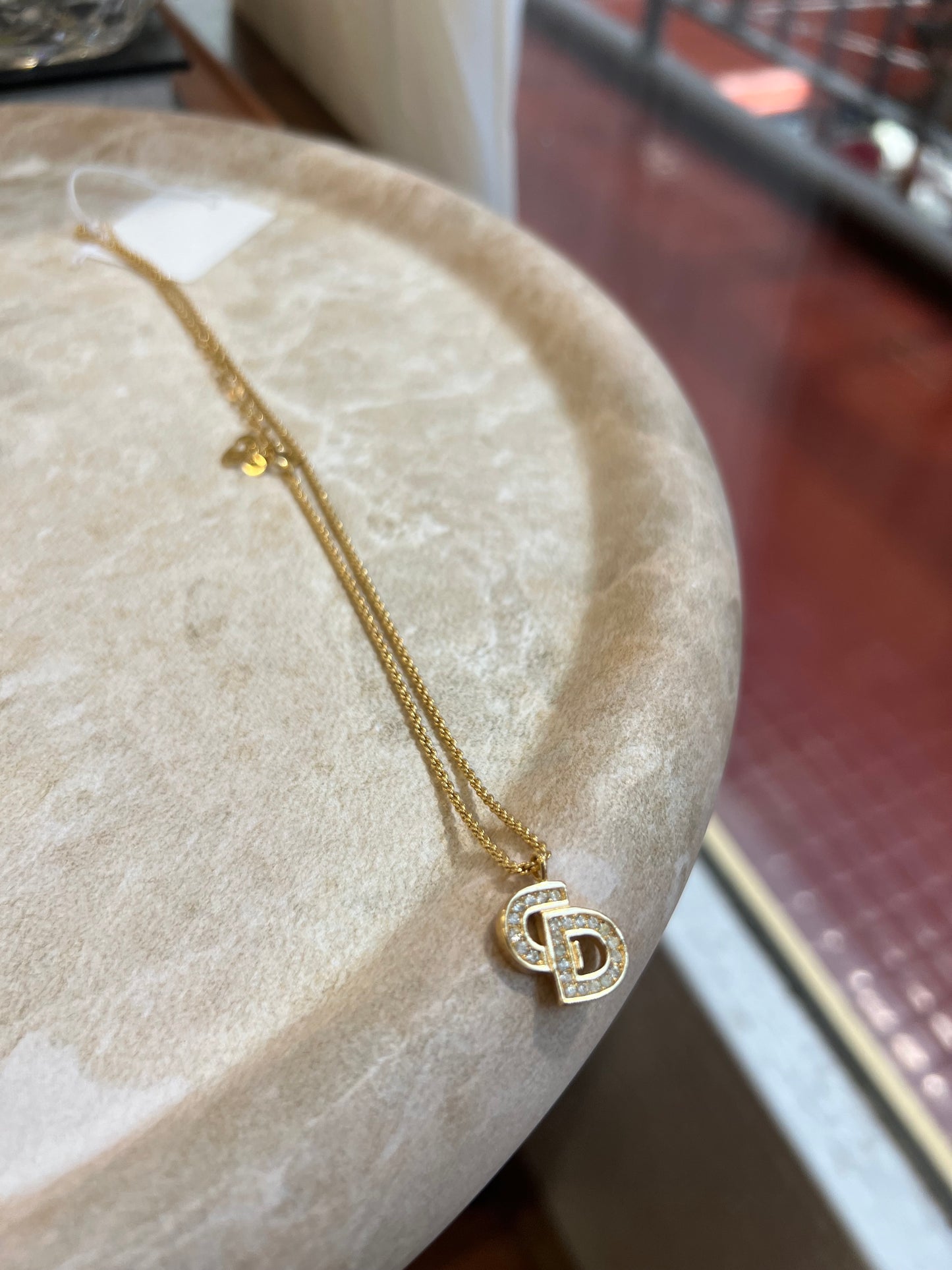Pre-loved Christian Dior Vintage Crystal-embellished Necklace