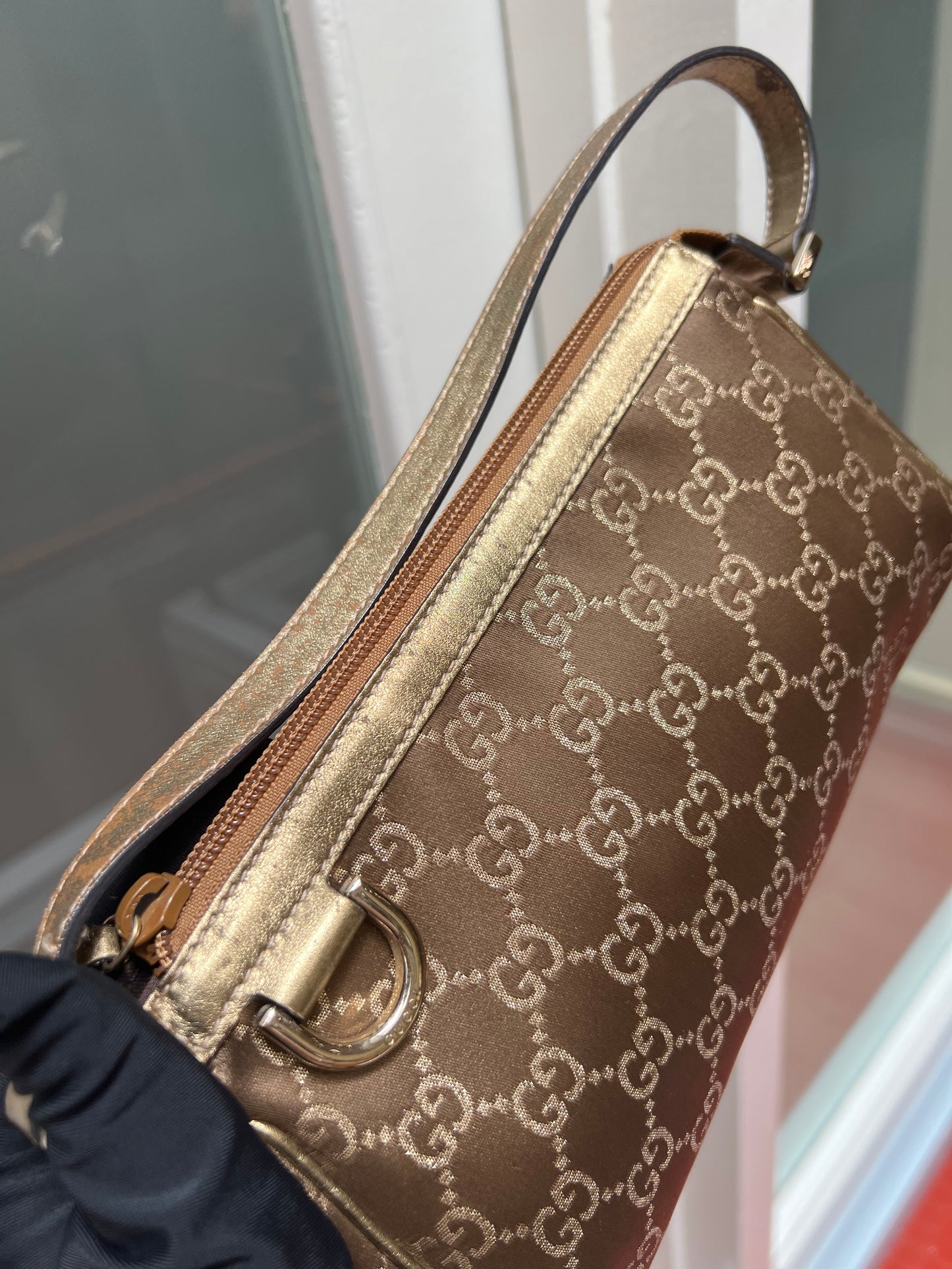 Pre-loved Gucci Monogram Pochette Bag