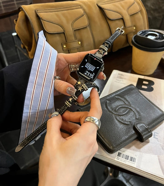 Pre- loved Chanel pocket book Cover Black Caviar Leather Notebook Cover