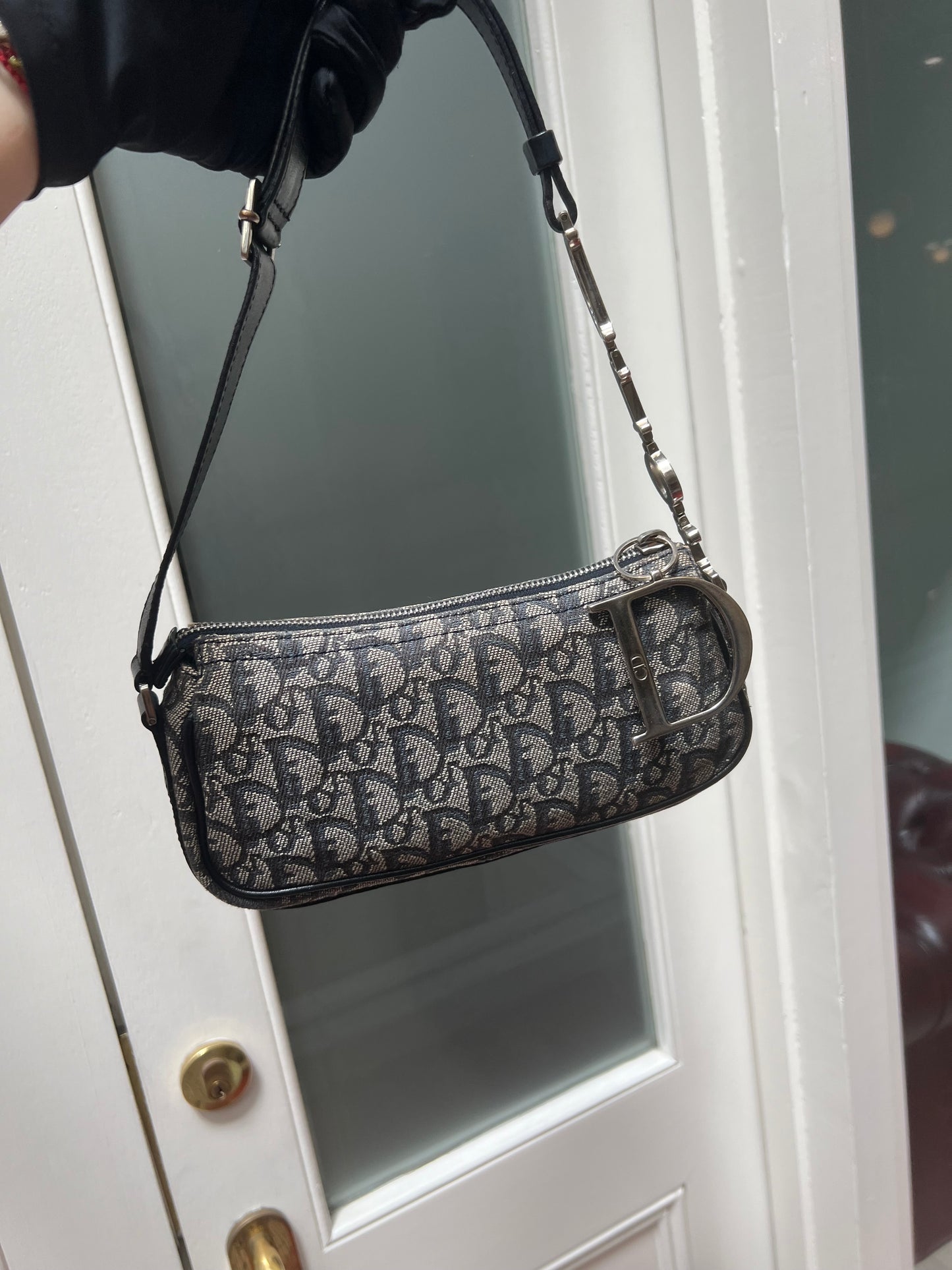 Pre-loved Christian Dior Vintage Trotter Shoulder Bag