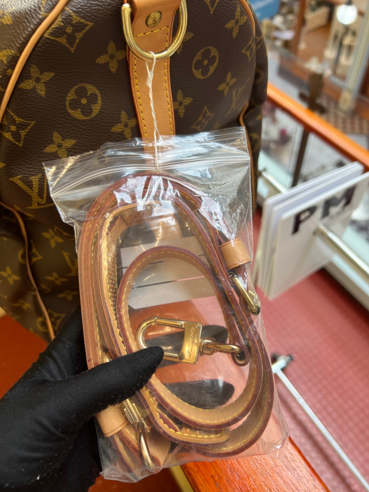 Pre-loved Louis Vuitton Keepall Bandoulière 55 Travel Bag Monogram 2002