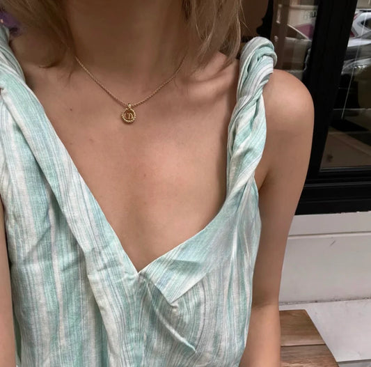 Pre-loved Christian Dior Vintage Logo-pendant Chain Necklace