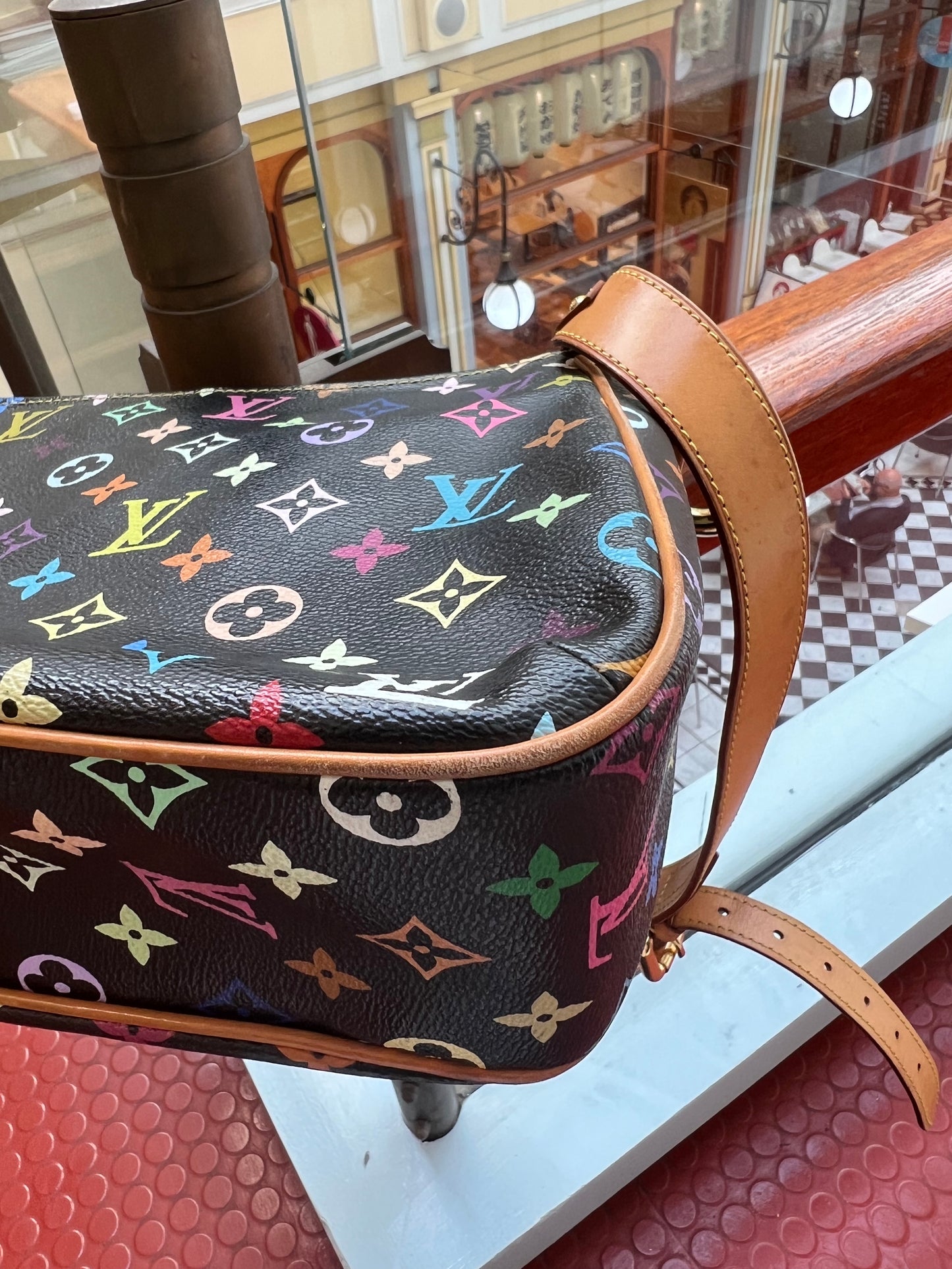 Pre-loved Louis Vuitton Vintage Crossbody Bag In Takashi Murakami Multicolour Monogram