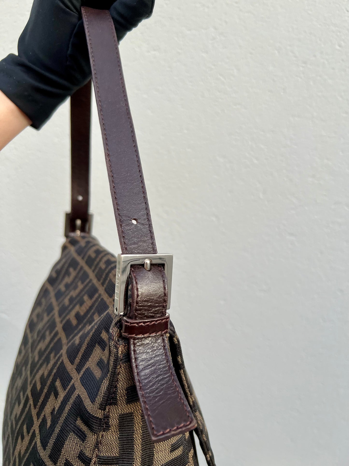 Pre-loved Fendi Vintage Zucca Mamma Handbag