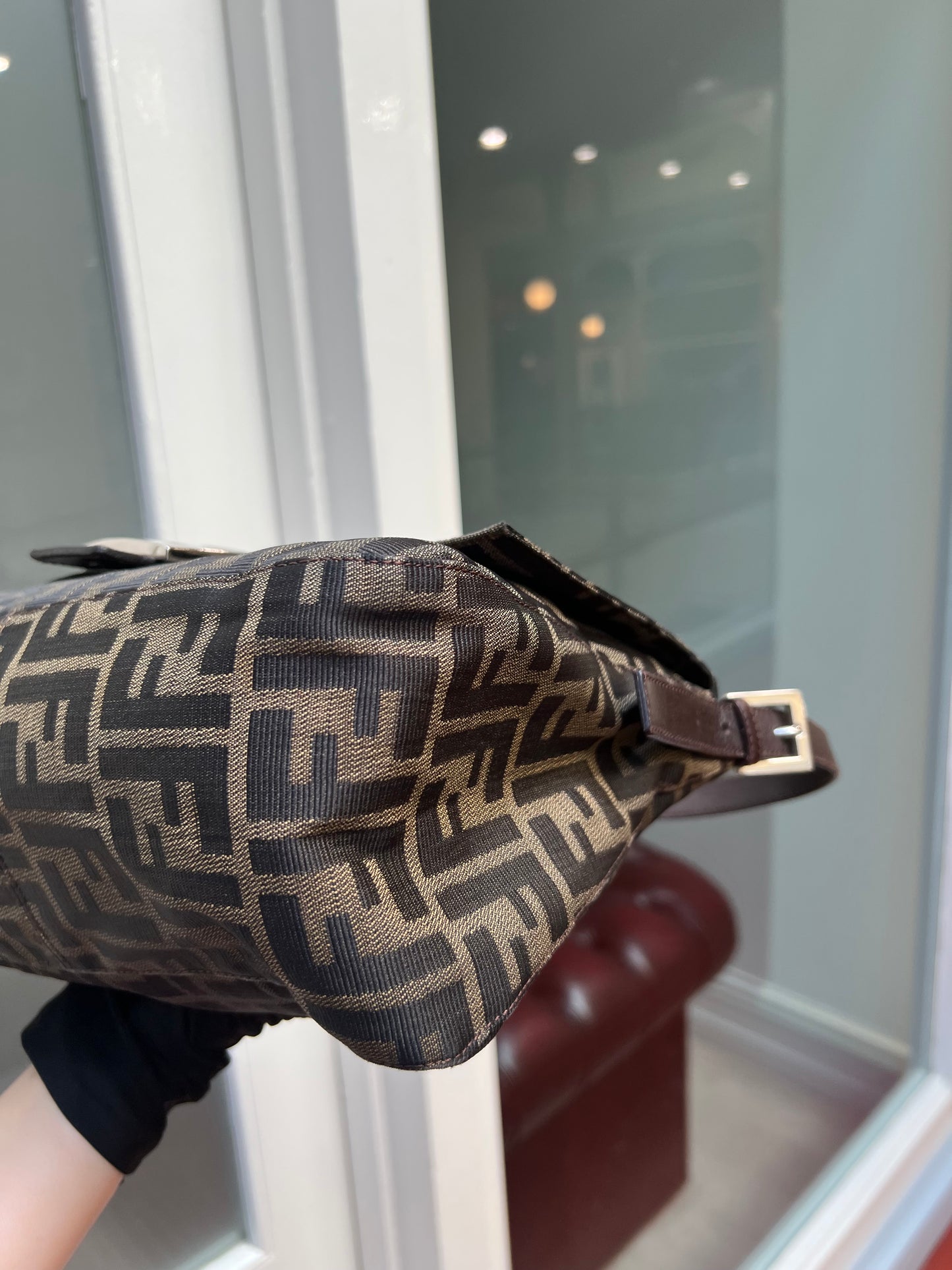 Pre-loved Fendi Vintage Zucca Mamma Handbag