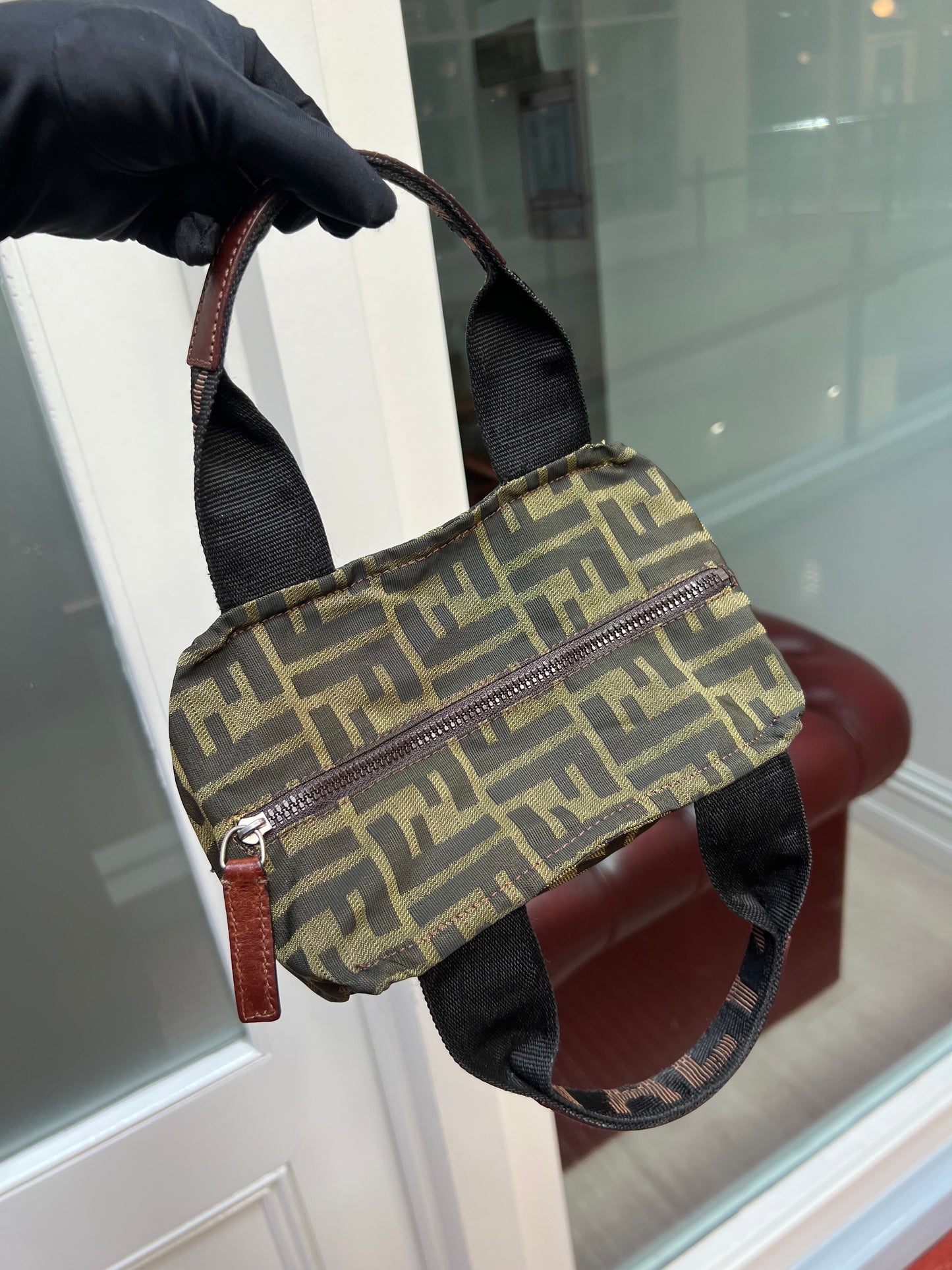 Pre-loved Fendi Vintage Fabric Mini Tote Handbag
