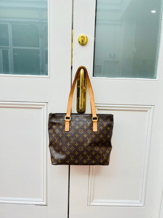 Pre-loved Louis Vuitton
Brown Monogram Cabas Piano Bag 2001