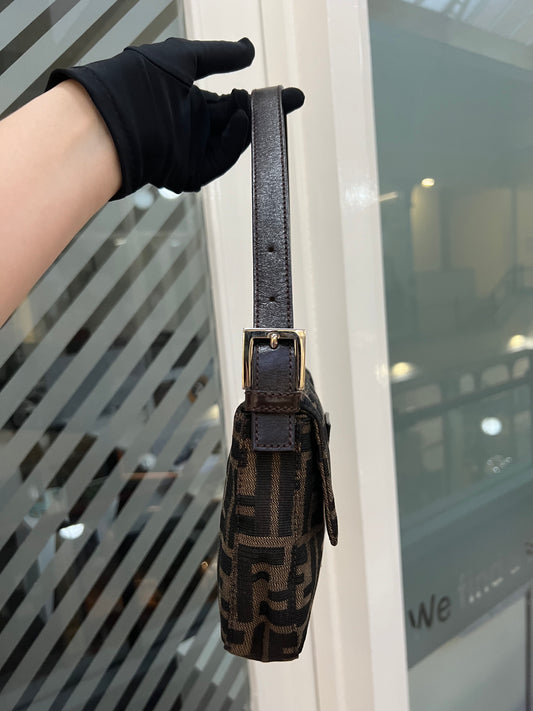 Pre-loved Fendi Vintage Zucca Baguette Handbag 7