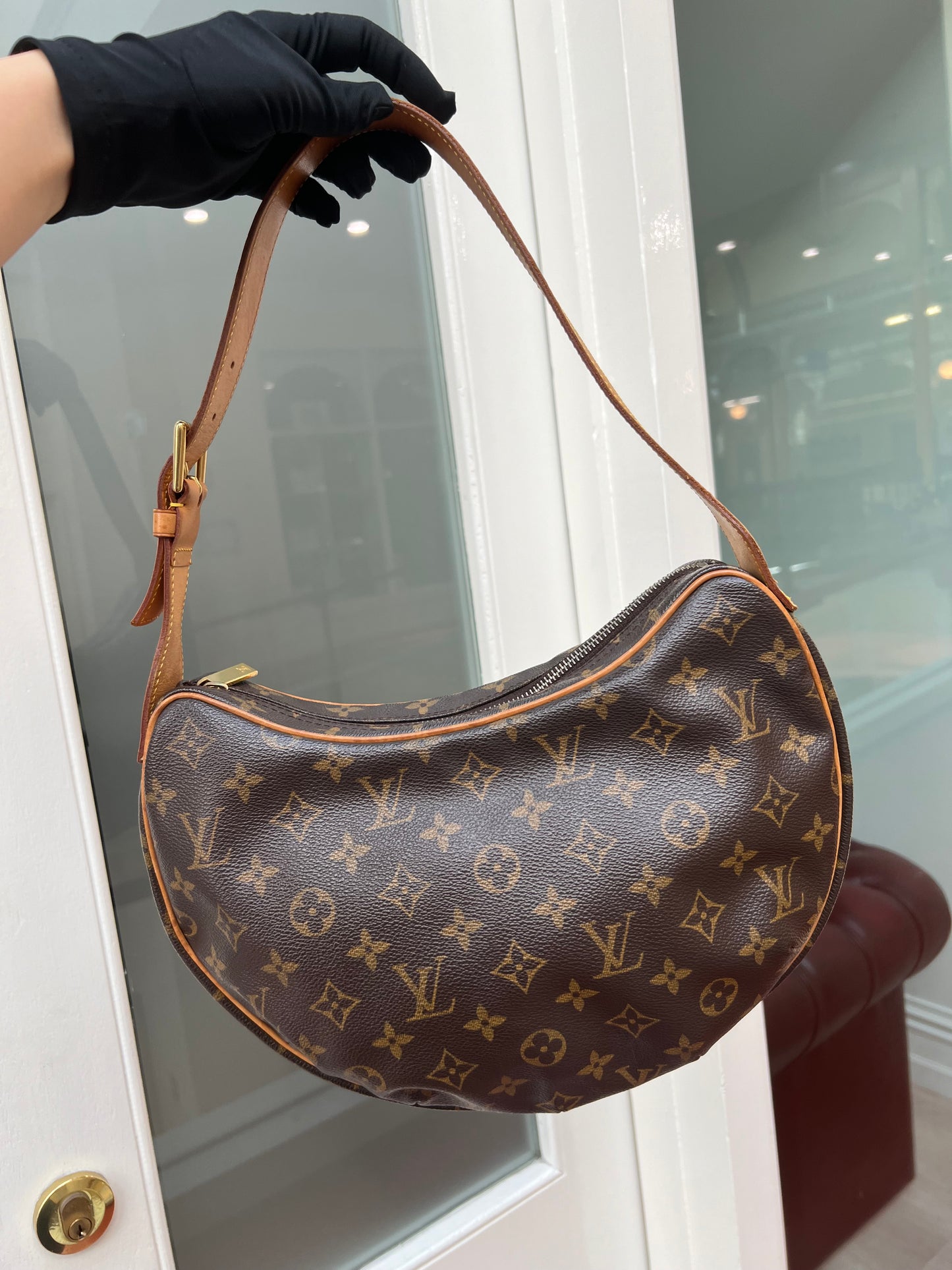 Pre-owned Louis Vuitton Croissant mm Shoulder Bag - Brown 2003