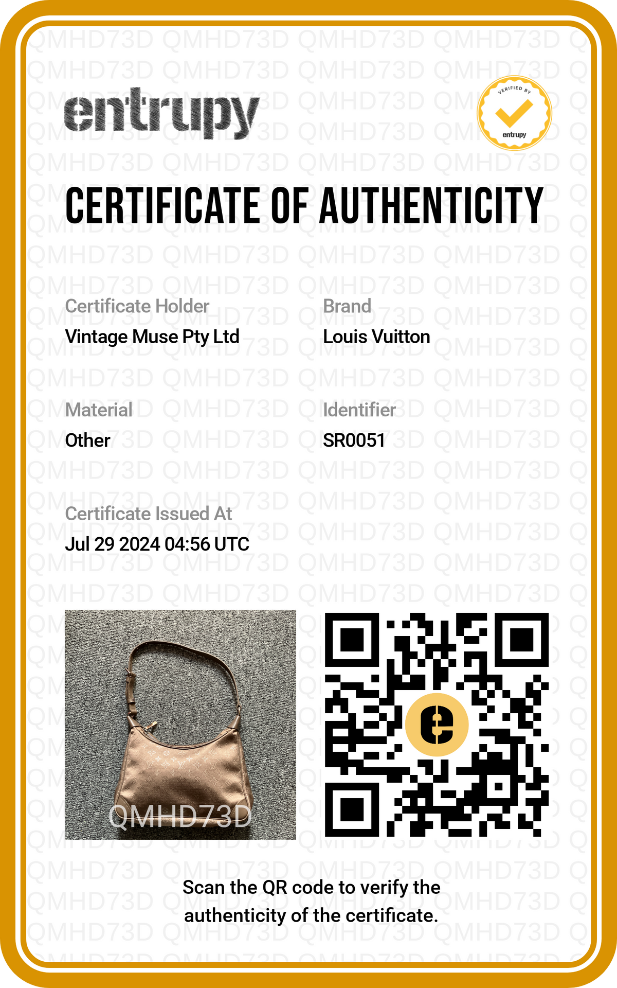 Pre-loved Louis Vuitton Mini Silk Boulogne Handbag Champagne
