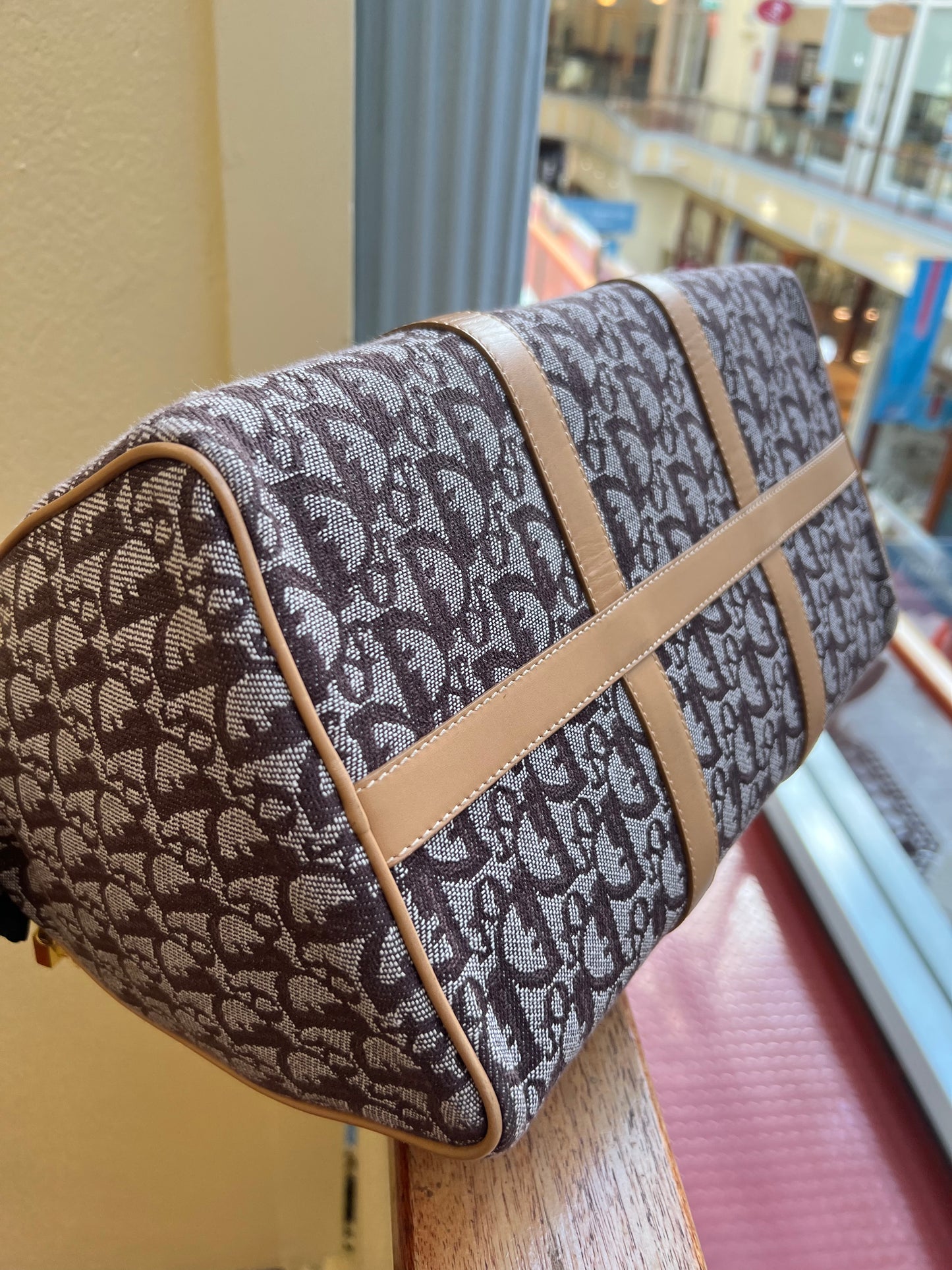 Pre-loved Christian Dior Vintage Trotter Bowling Tote Bag