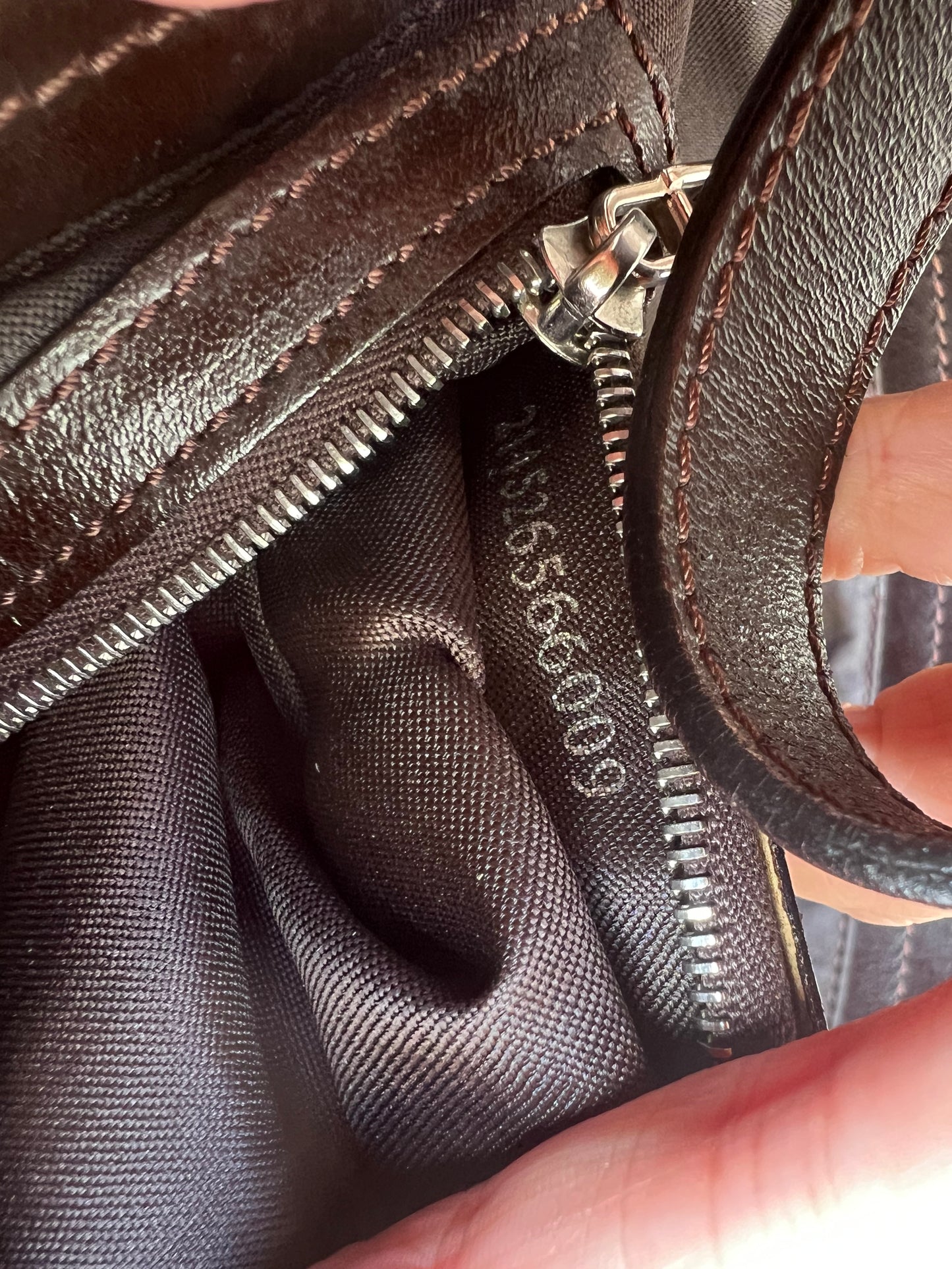 Pre-loved Fendi Zucca FF Mamma Forever Baguette Flap