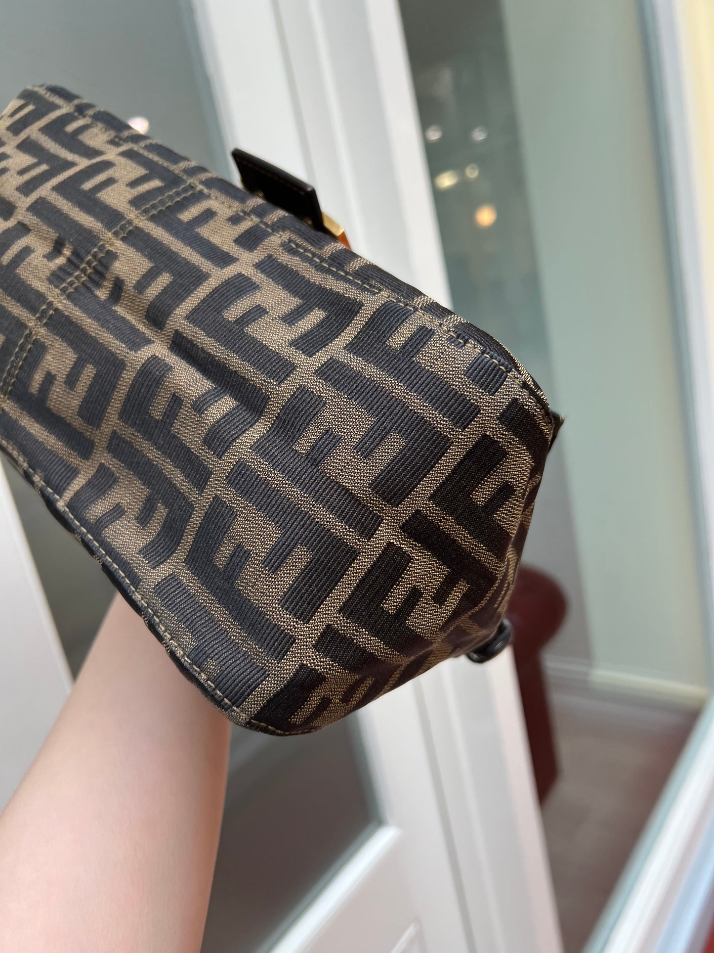 Pre-loved Fendi Vintage Zucca Mamma Handbag