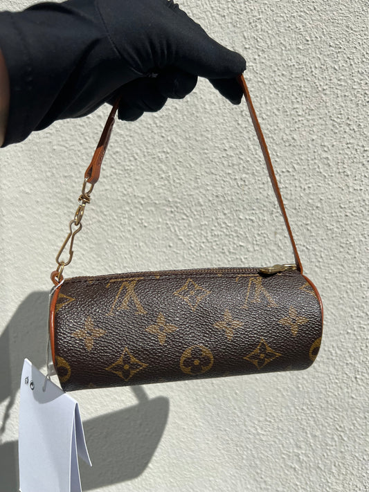 Pre-love LOUIS VUITTON Papillon Pouch Mini Hand bag Monogram