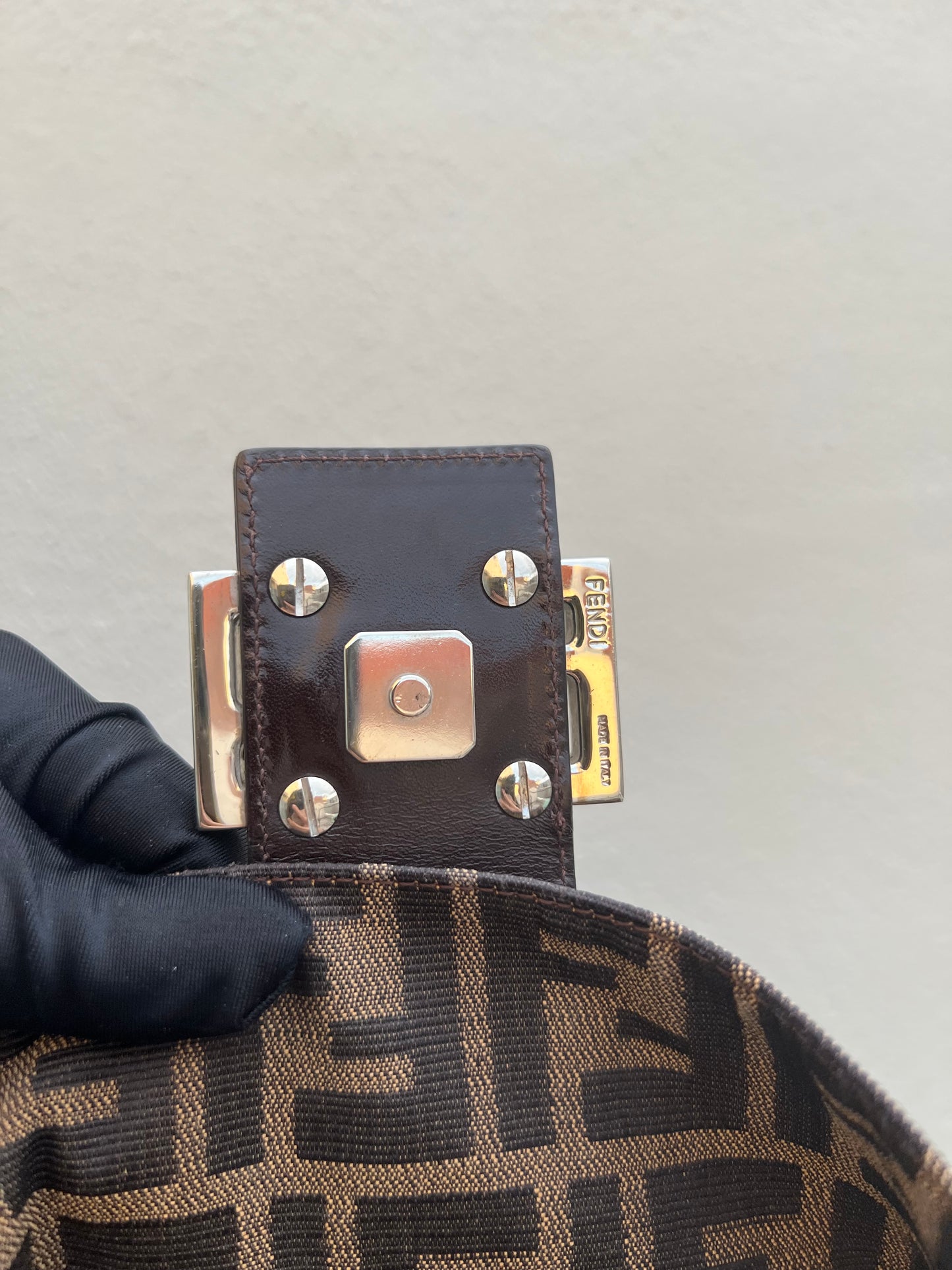 Pre-loved Fendi Vintage Zucca Mamma Handbag