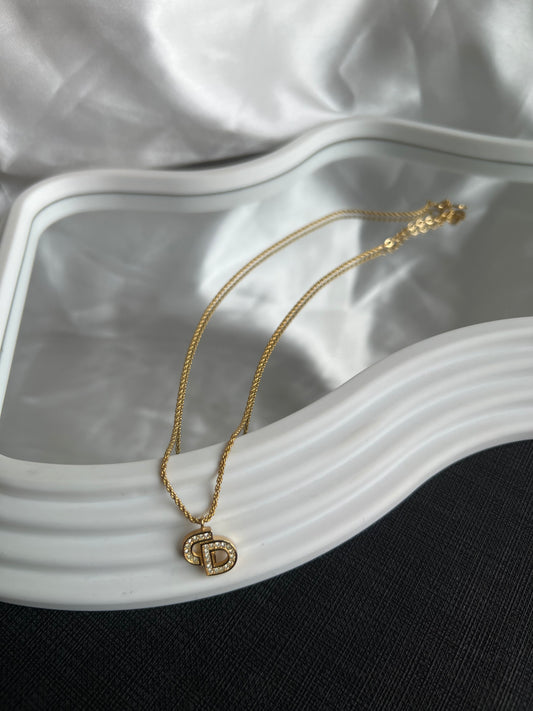 Pre-loved Christian Dior Vintage Crystal-embellished Necklace