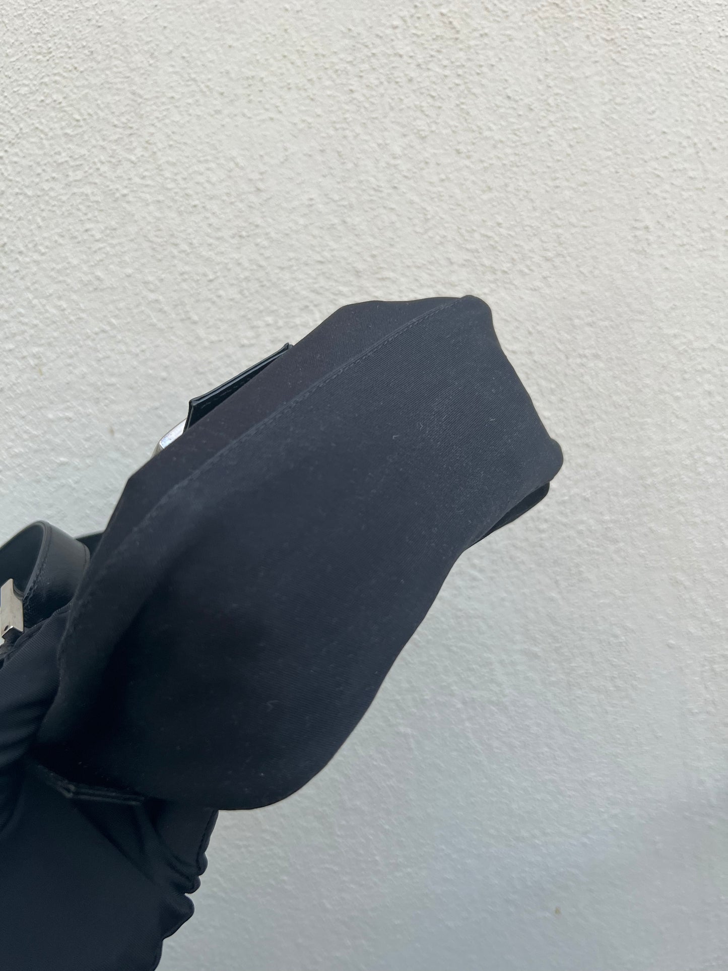 Pre-loved Fendi Mini Baguette Handbag Black