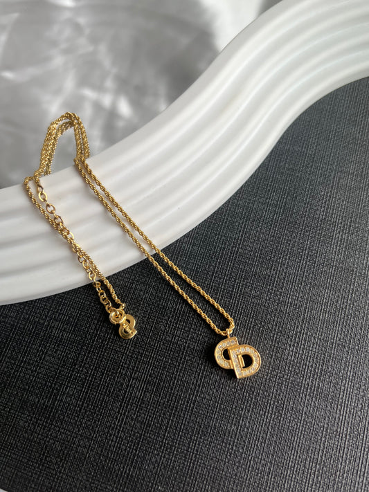 Pre-loved Christian Dior Vintage Crystal-embellished Necklace