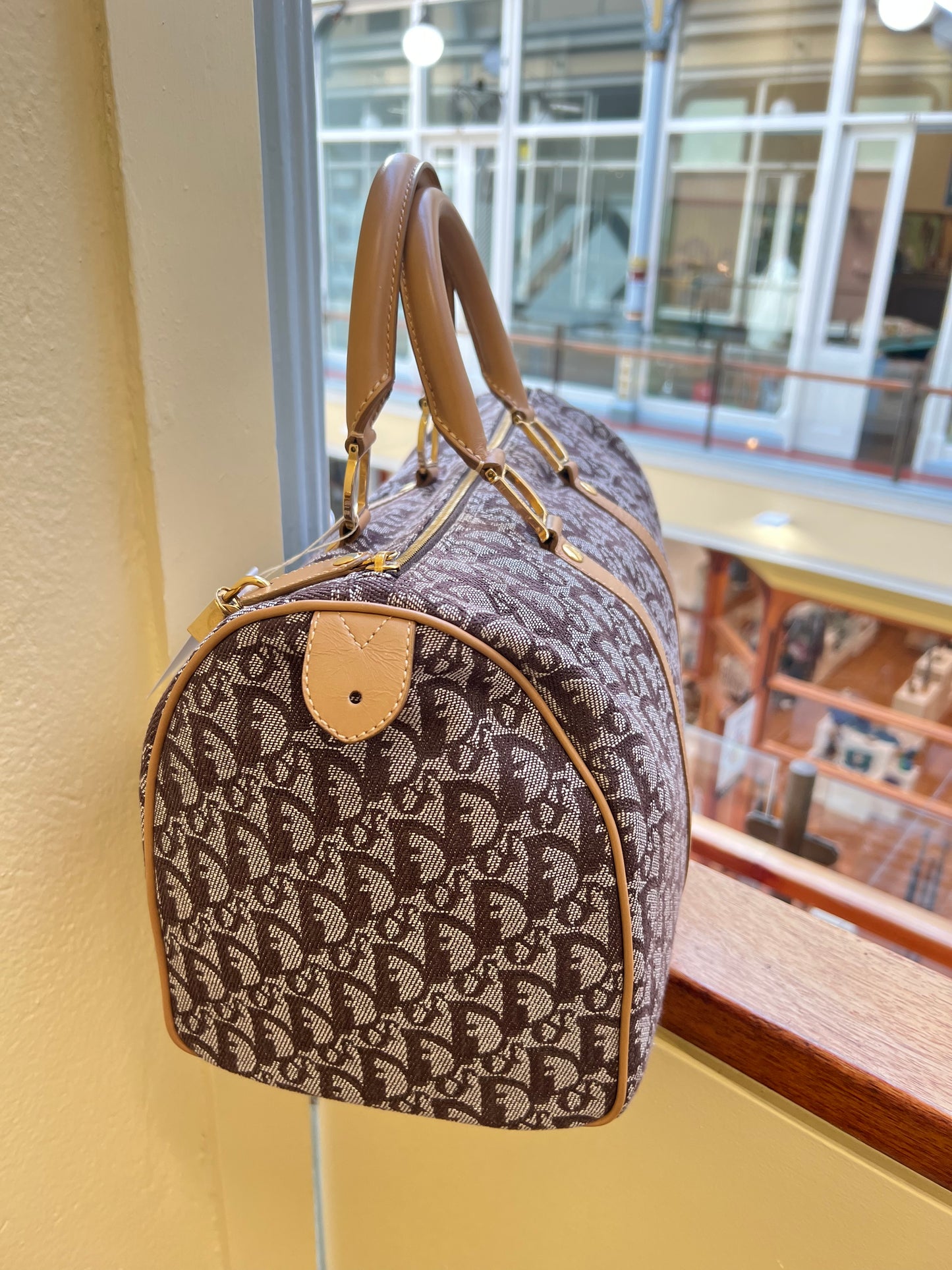 Pre-loved Christian Dior Vintage Trotter Bowling Tote Bag