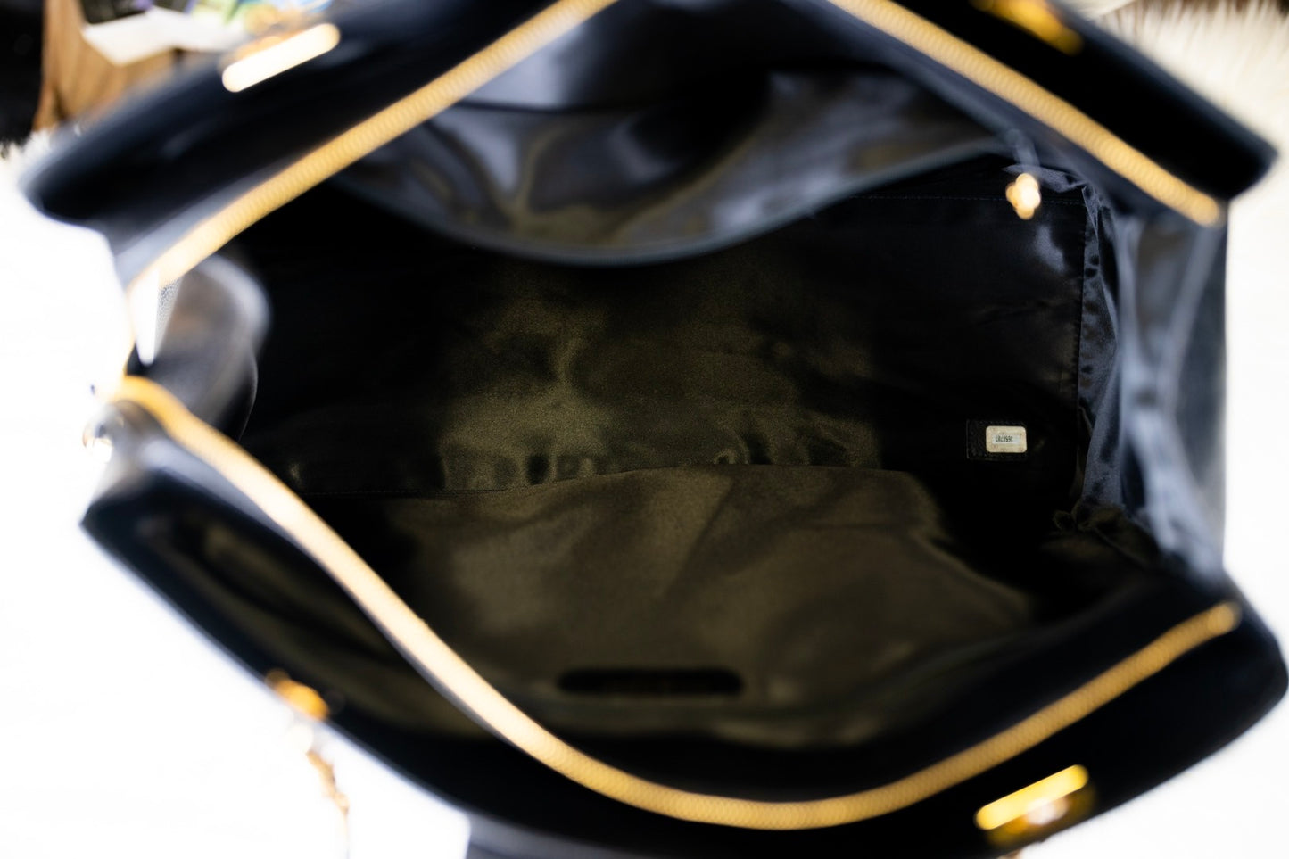 Pre-loved Chanel Vintage Black Caviar Leather Gold Supermodel Carryall Travel Weekender Shoulder Tote Bag