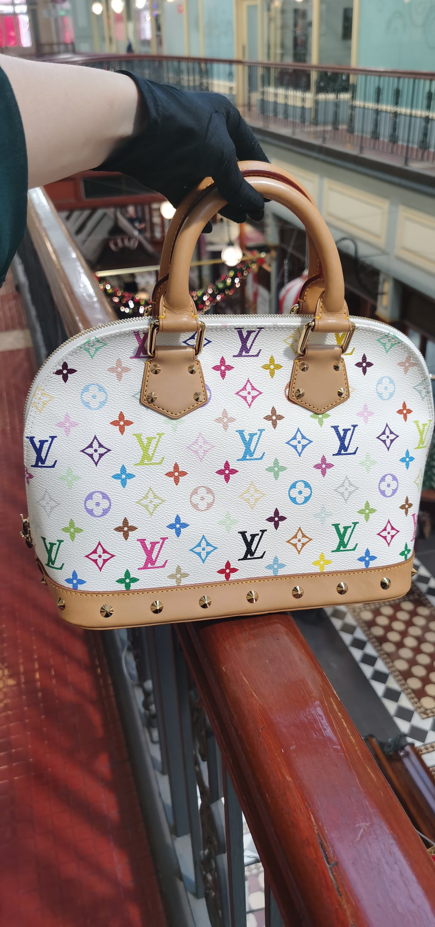 Pre-loved Louis Vuitton x Takashi Murakami 2003 Alma Handbag PM