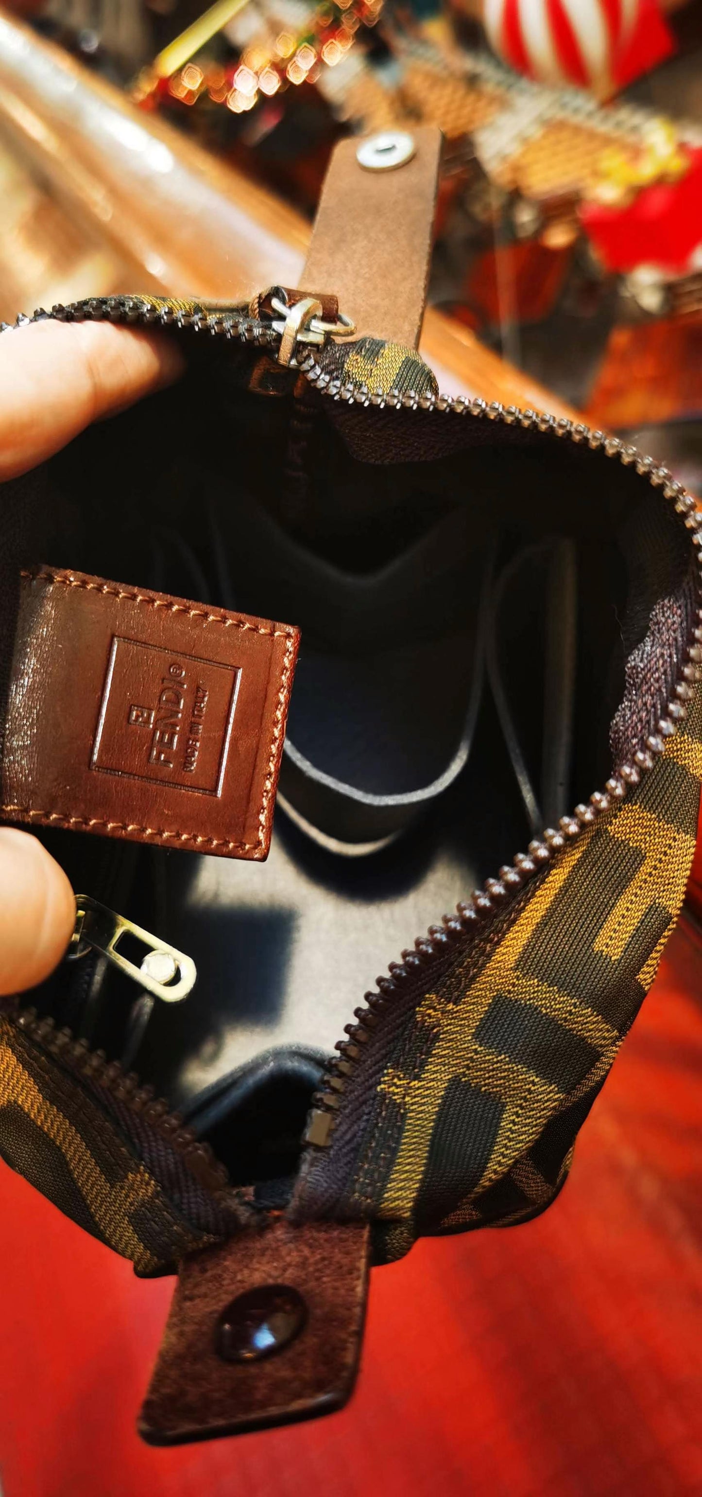 Pre-loved Fendi FF Zucca-print Handbag