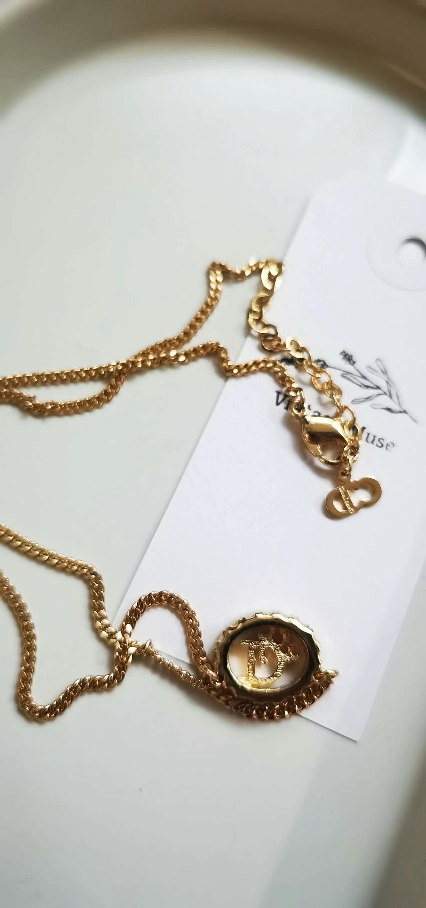 Pre-loved Christian Dior Vintage Crystal-embellished Necklace