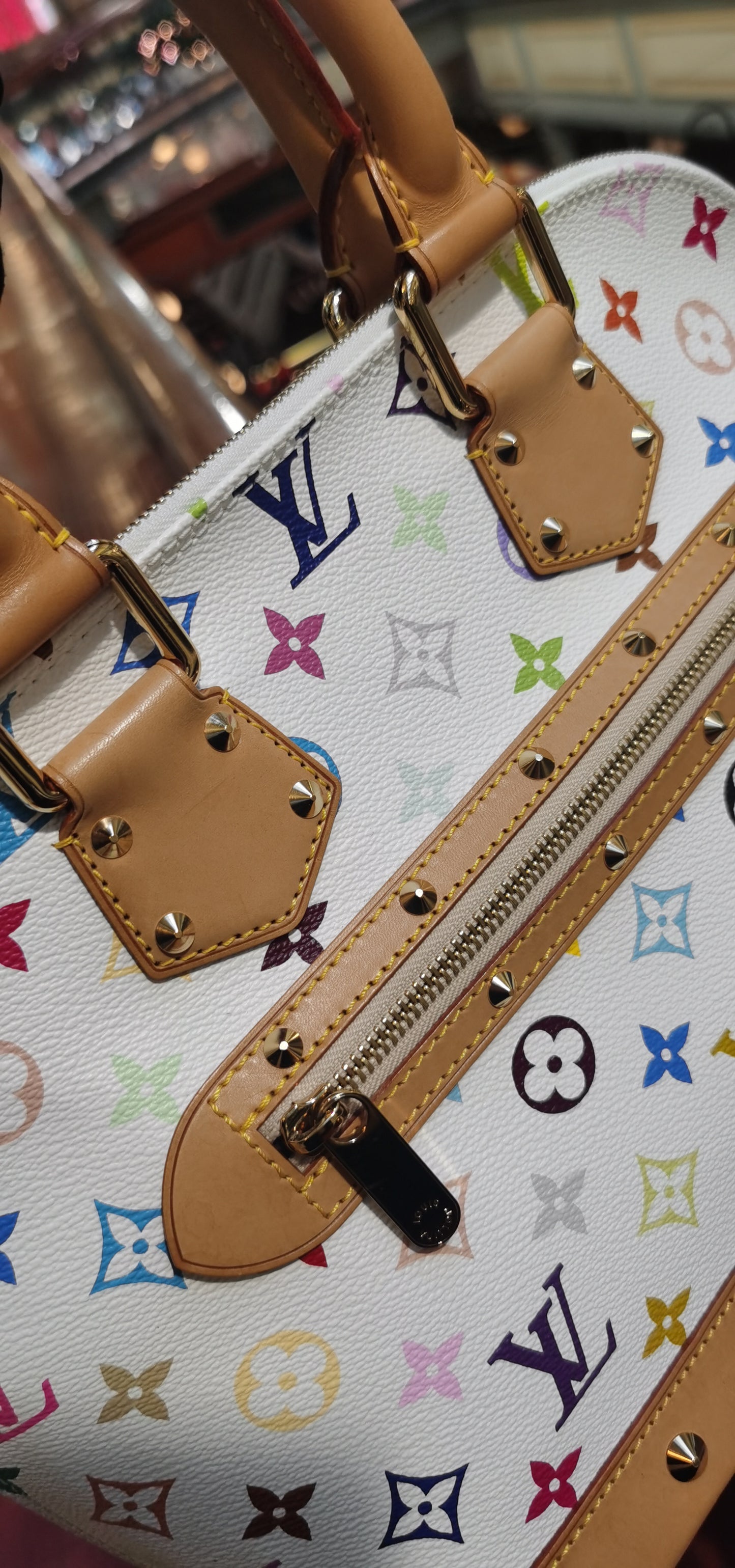 Pre-loved Louis Vuitton x Takashi Murakami 2003 Alma Handbag PM