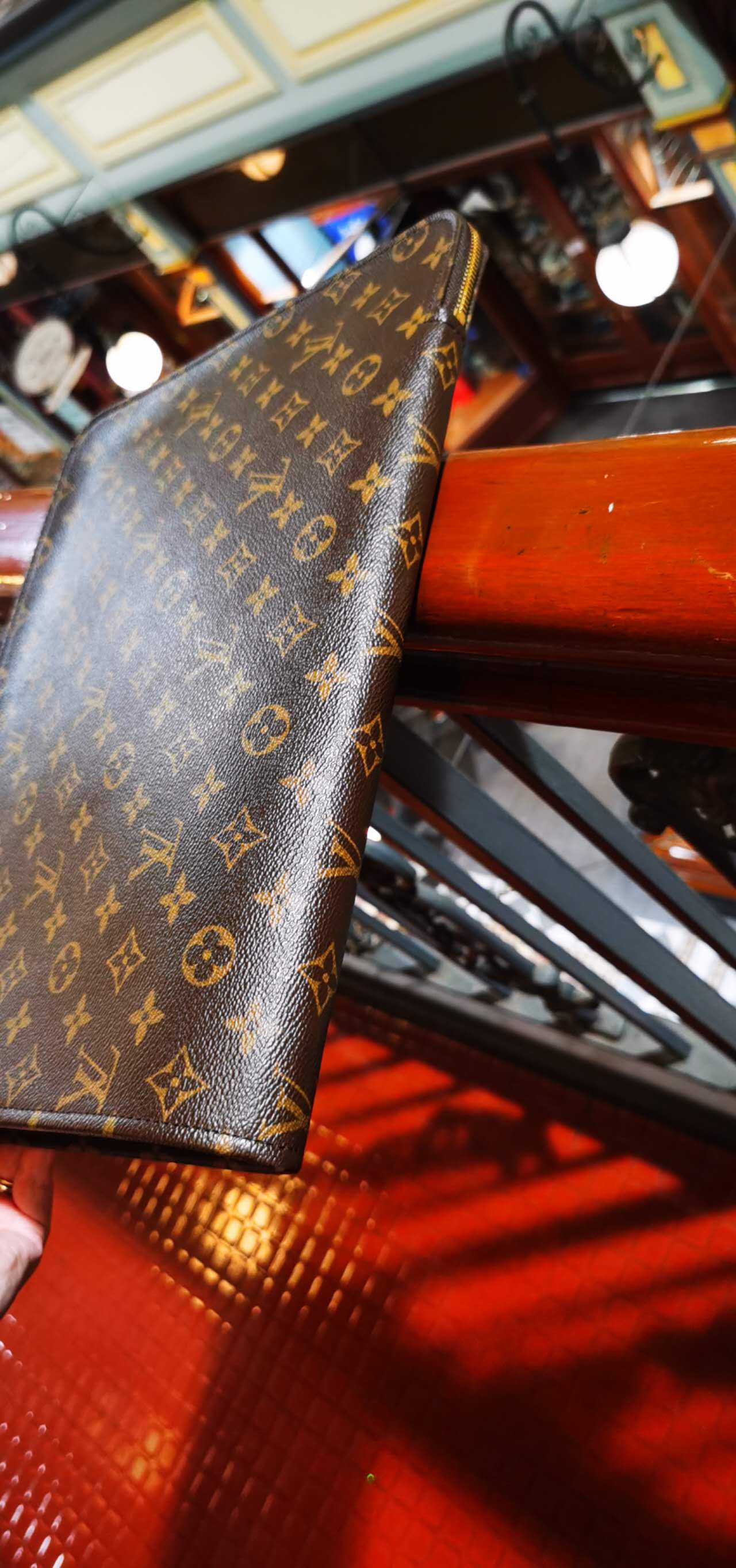 Pre-loved Louis Vuitton Vintage Document Bag Laptop Bag Monogram