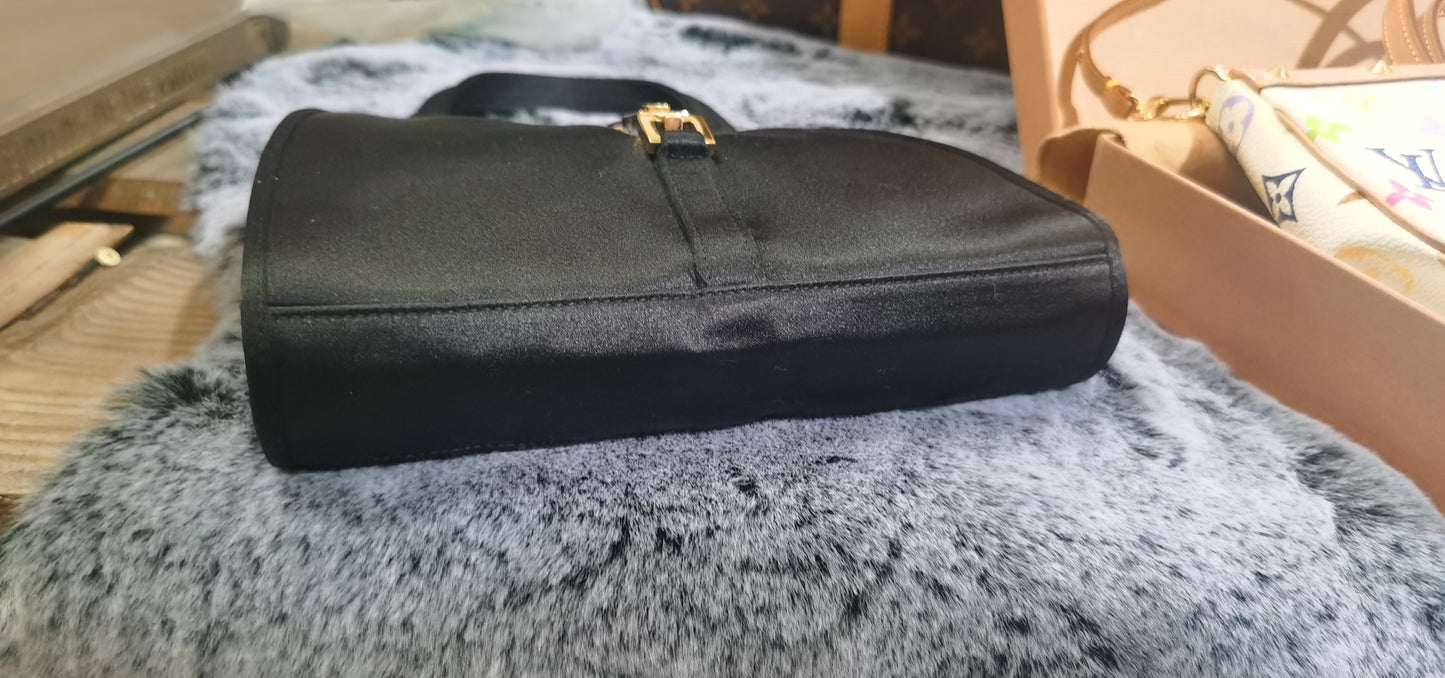 Pre-loved Gucci Vintage Mini Jackie Silk Handbag