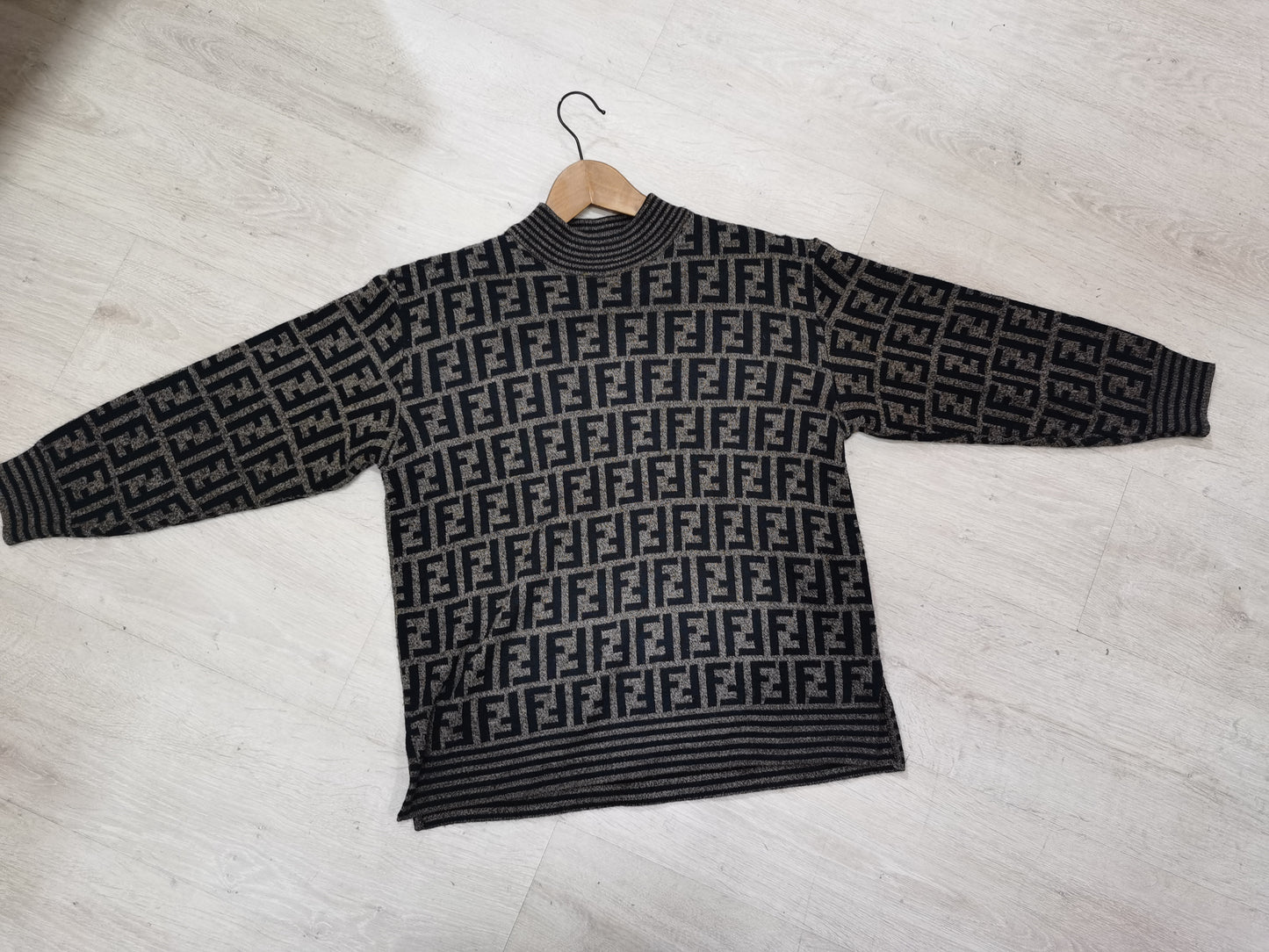 Pre-loved Fendi Vintage Zucca Wool Jumper