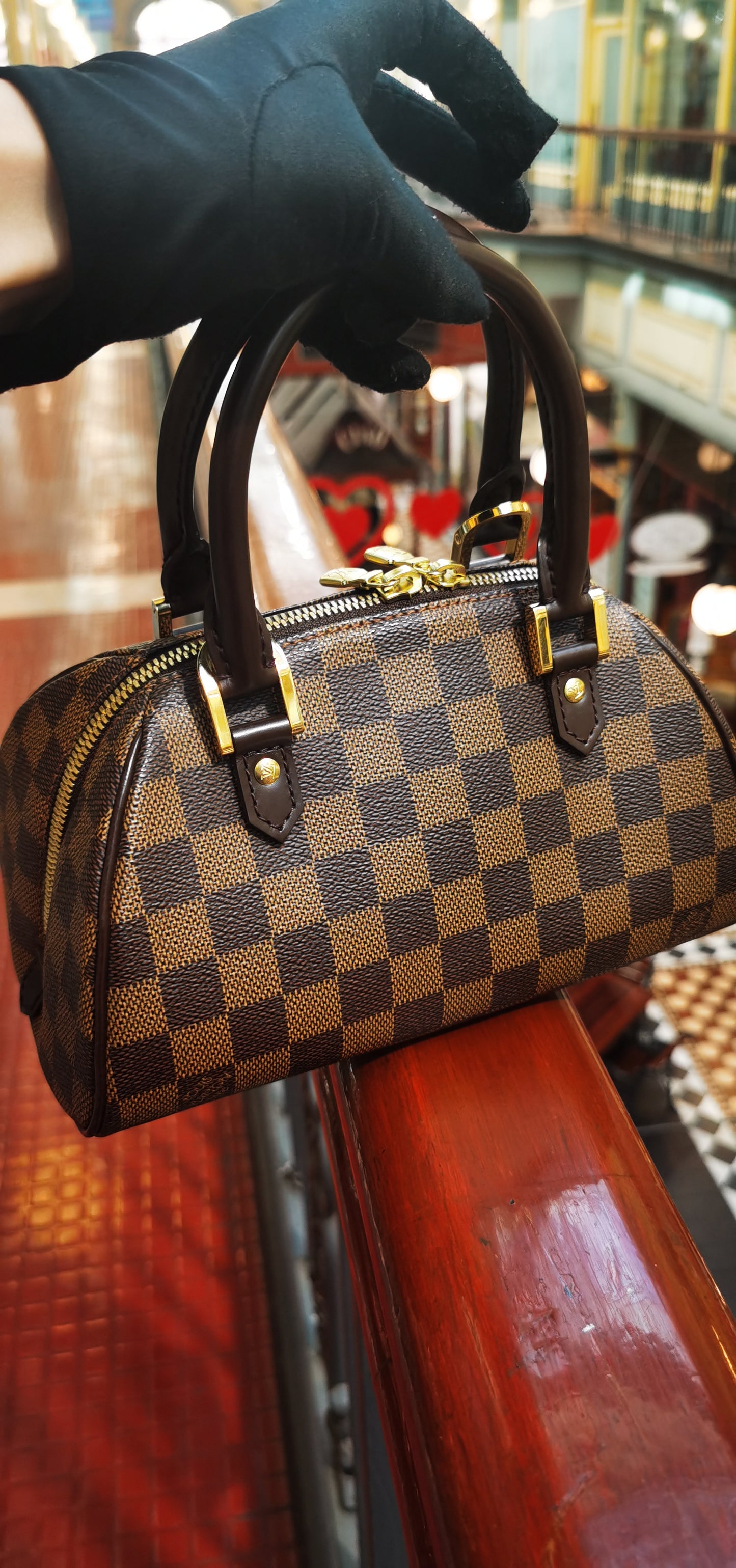 Pre-loved Louis Vuitton Ribera Damier Mini Handbag