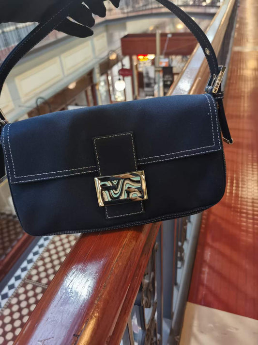 Pre-loved Fendi Vintage Jean Baguette Handbag