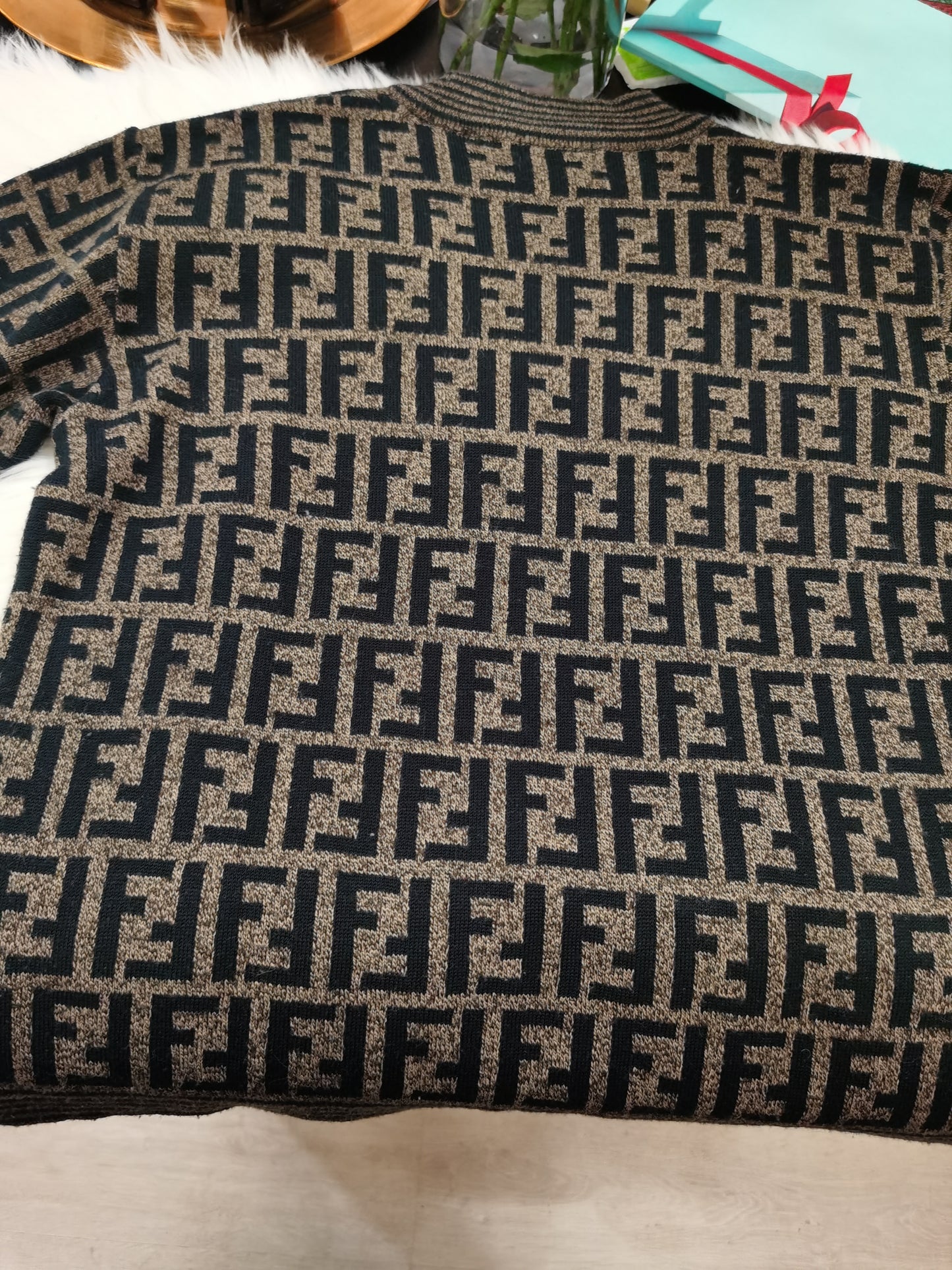 Pre-loved Fendi Vintage Zucca Wool Jumper
