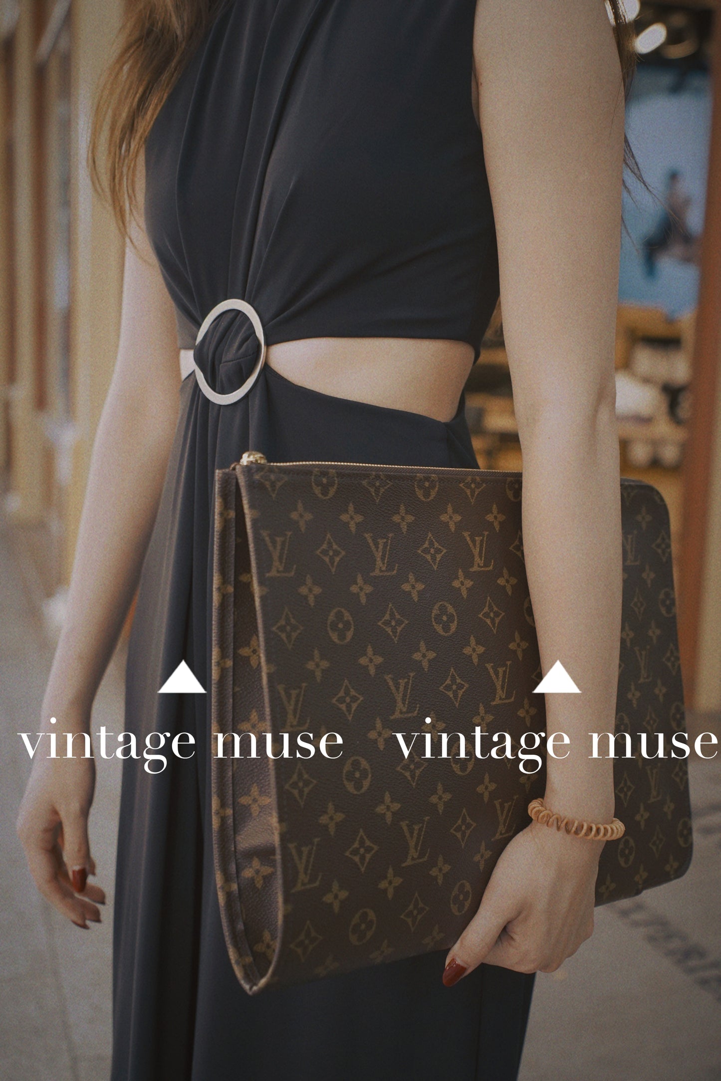 Pre-loved Louis Vuitton Vintage Document Bag Laptop Bag Monogram