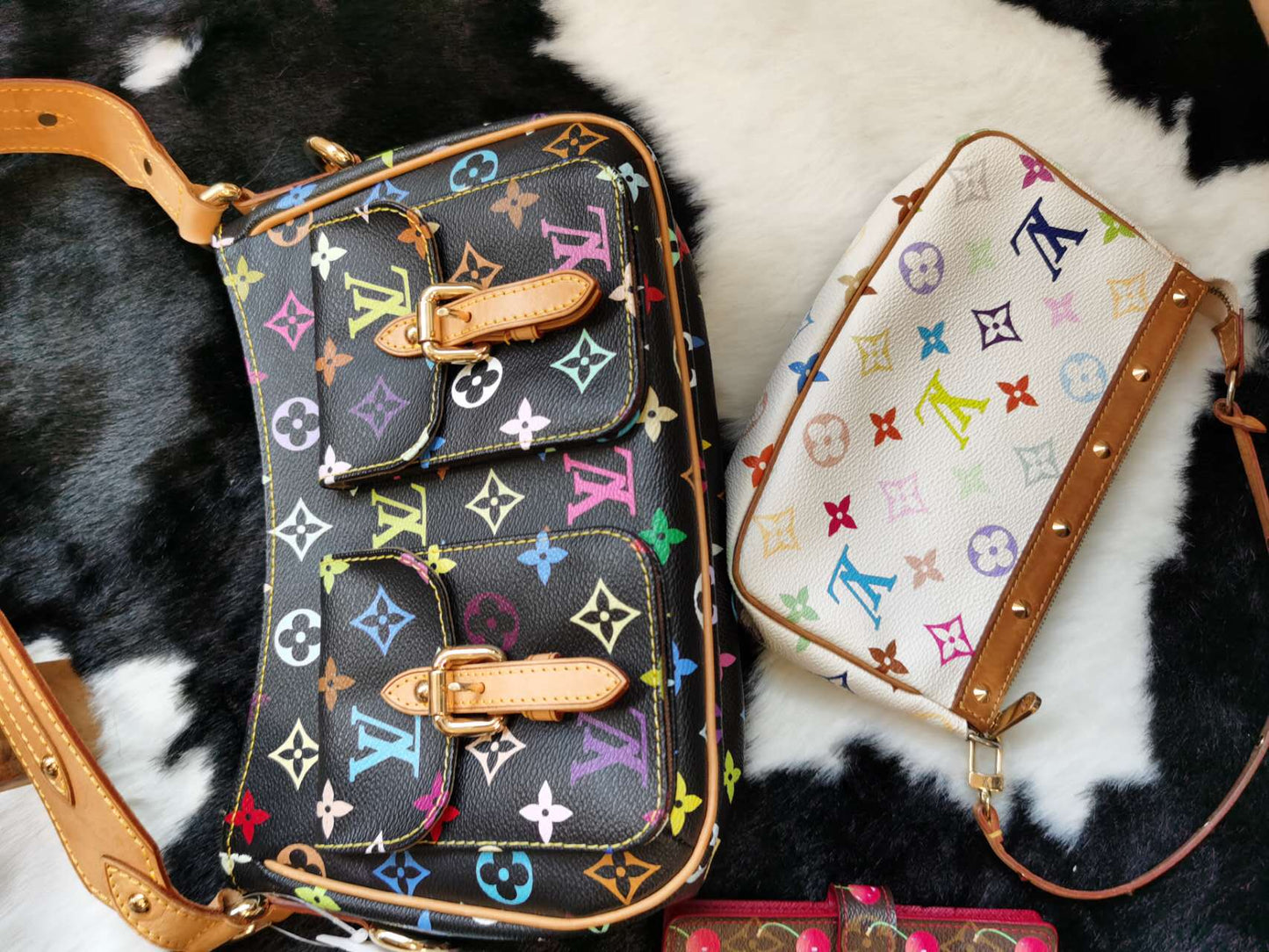 Pre-loved Louis Vuitton Vintage Crossbody Bag In Takashi Murakami Multicolour Monogram