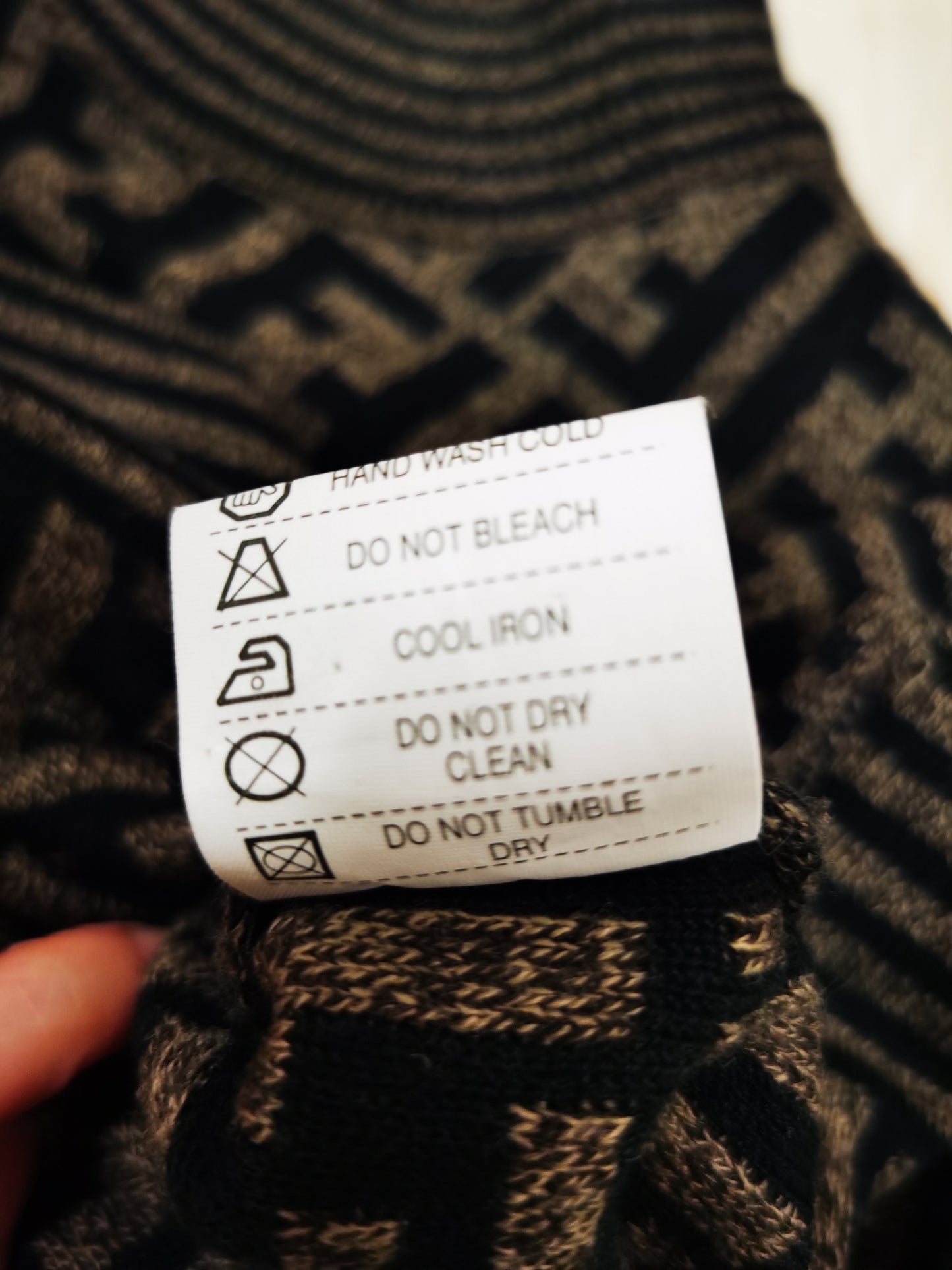 Pre-loved Fendi Vintage Zucca Wool Jumper