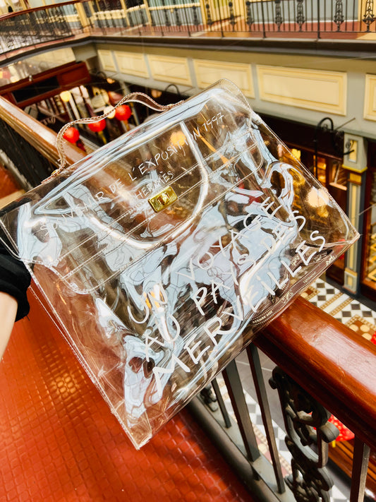 Pre-loved Hermès Vinyl Kelly Beach Bag