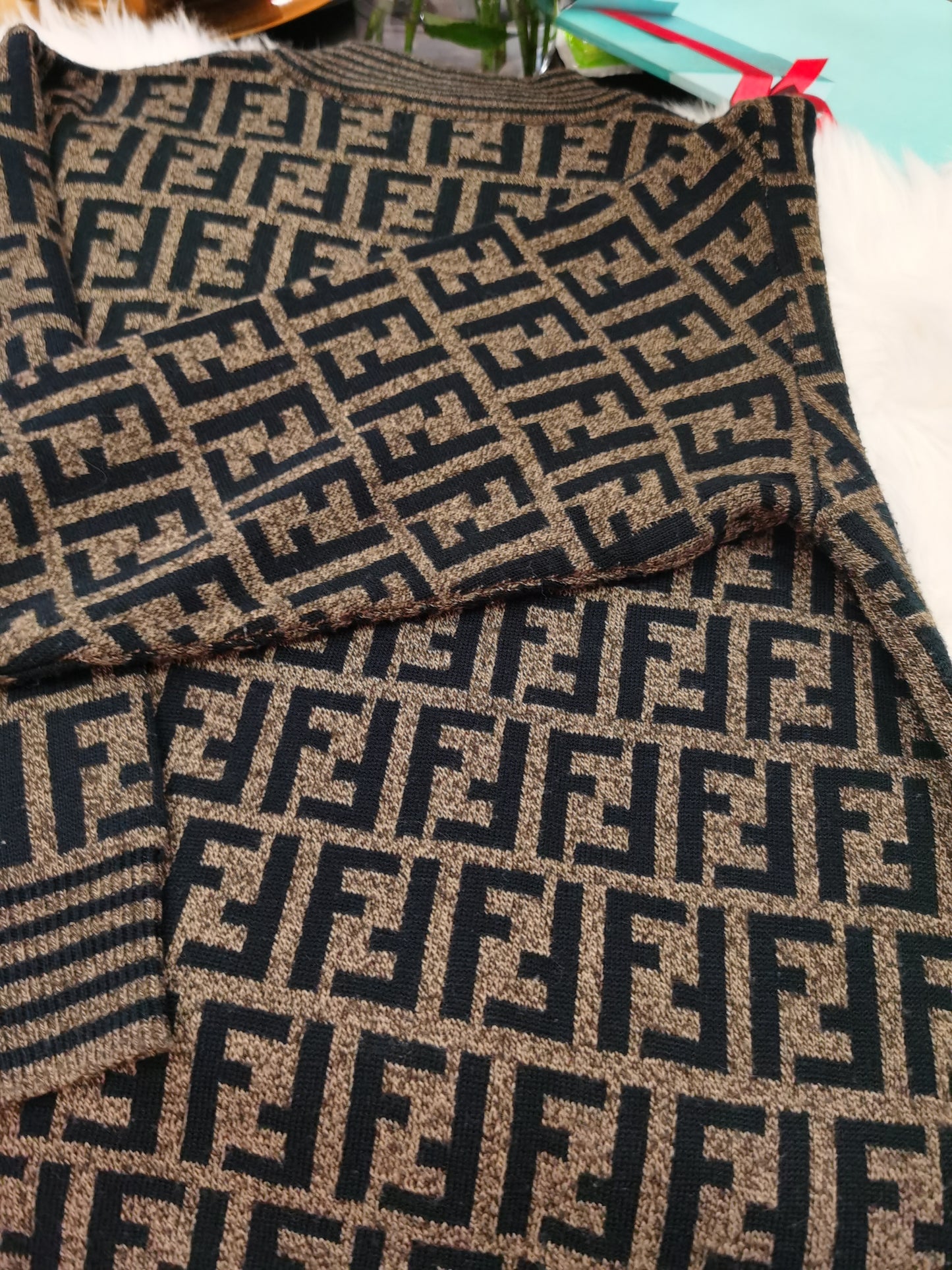 Pre-loved Fendi Vintage Zucca Wool Jumper