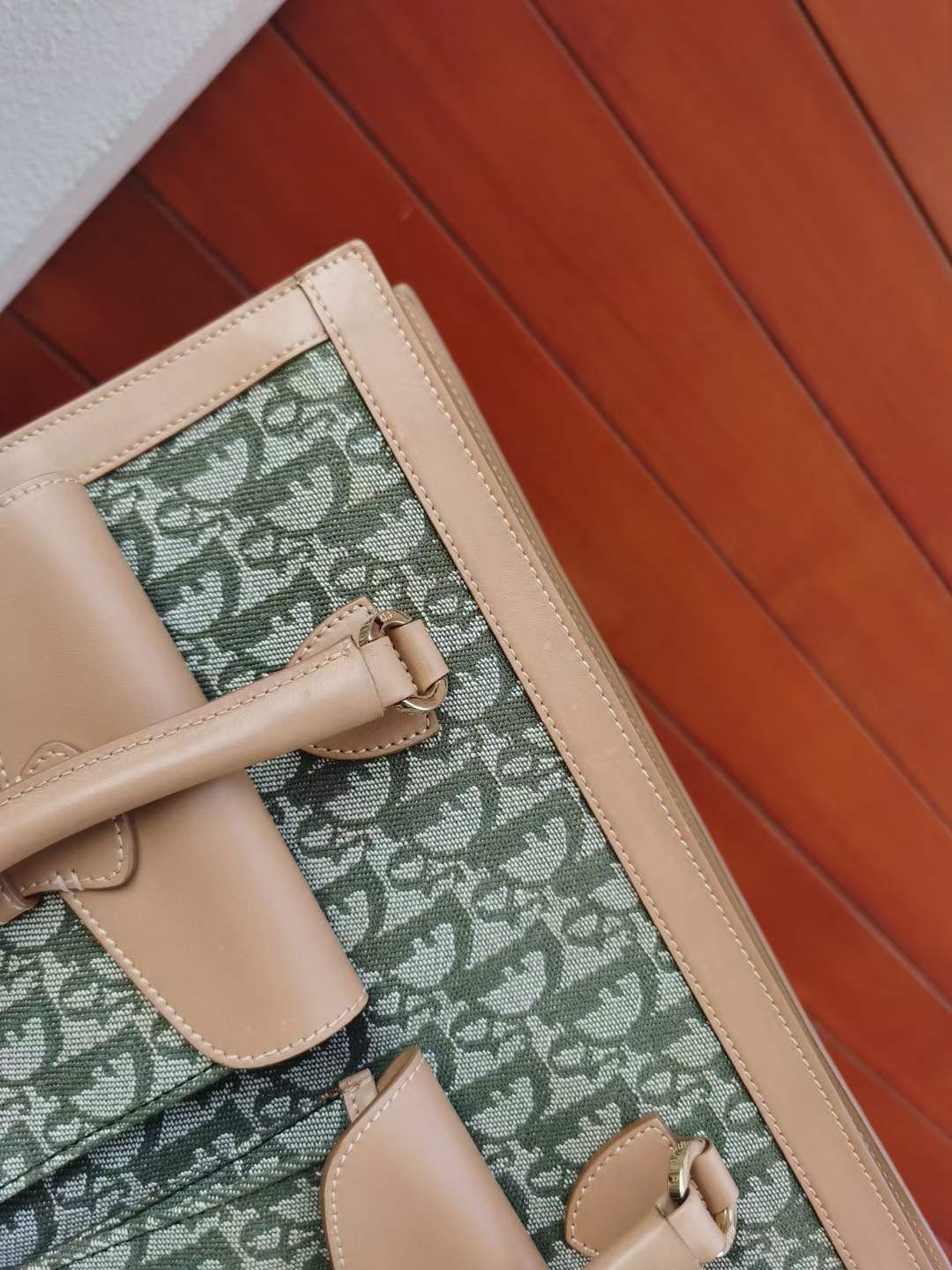 Pre-loved Christian Dior Vintage Trotter-pattern Handbag