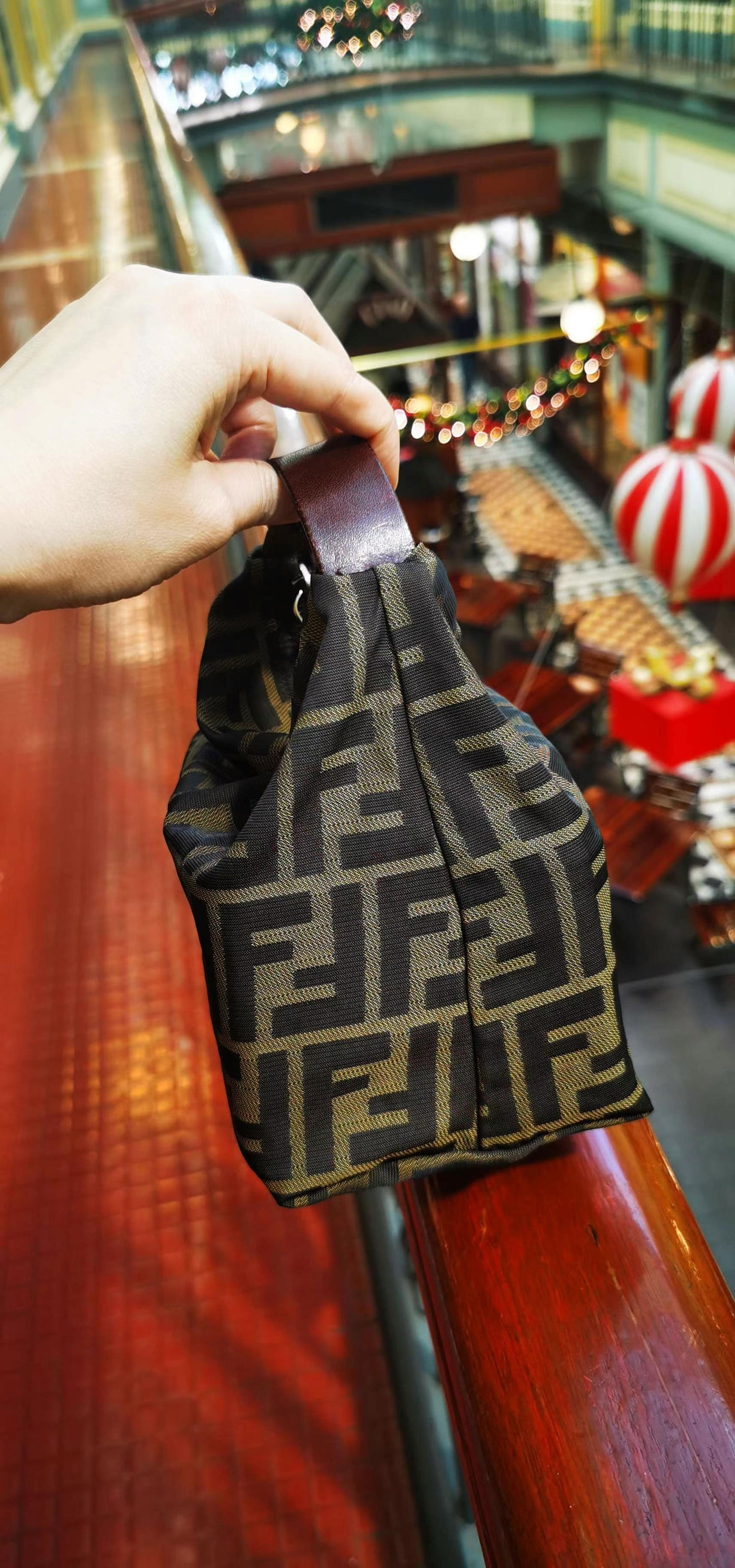 Pre-loved Fendi FF Zucca-print Handbag