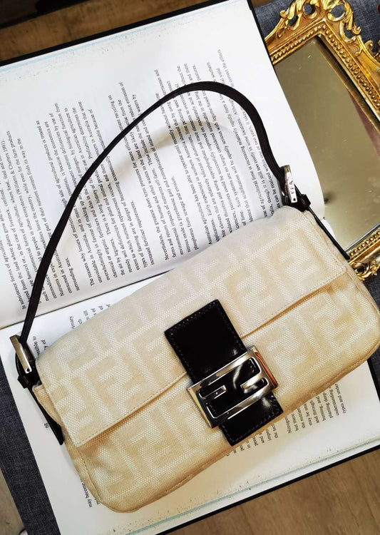 Pre-loved Fendi Vintage Zucca Baguette bag