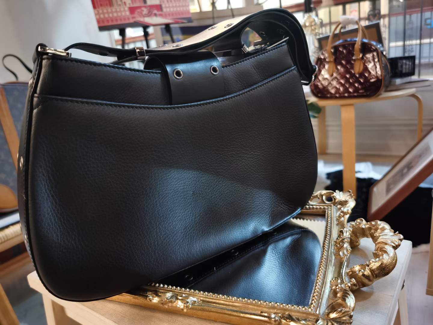 Pre-loved Christian Dior Vintage Columbus Leather Handbag