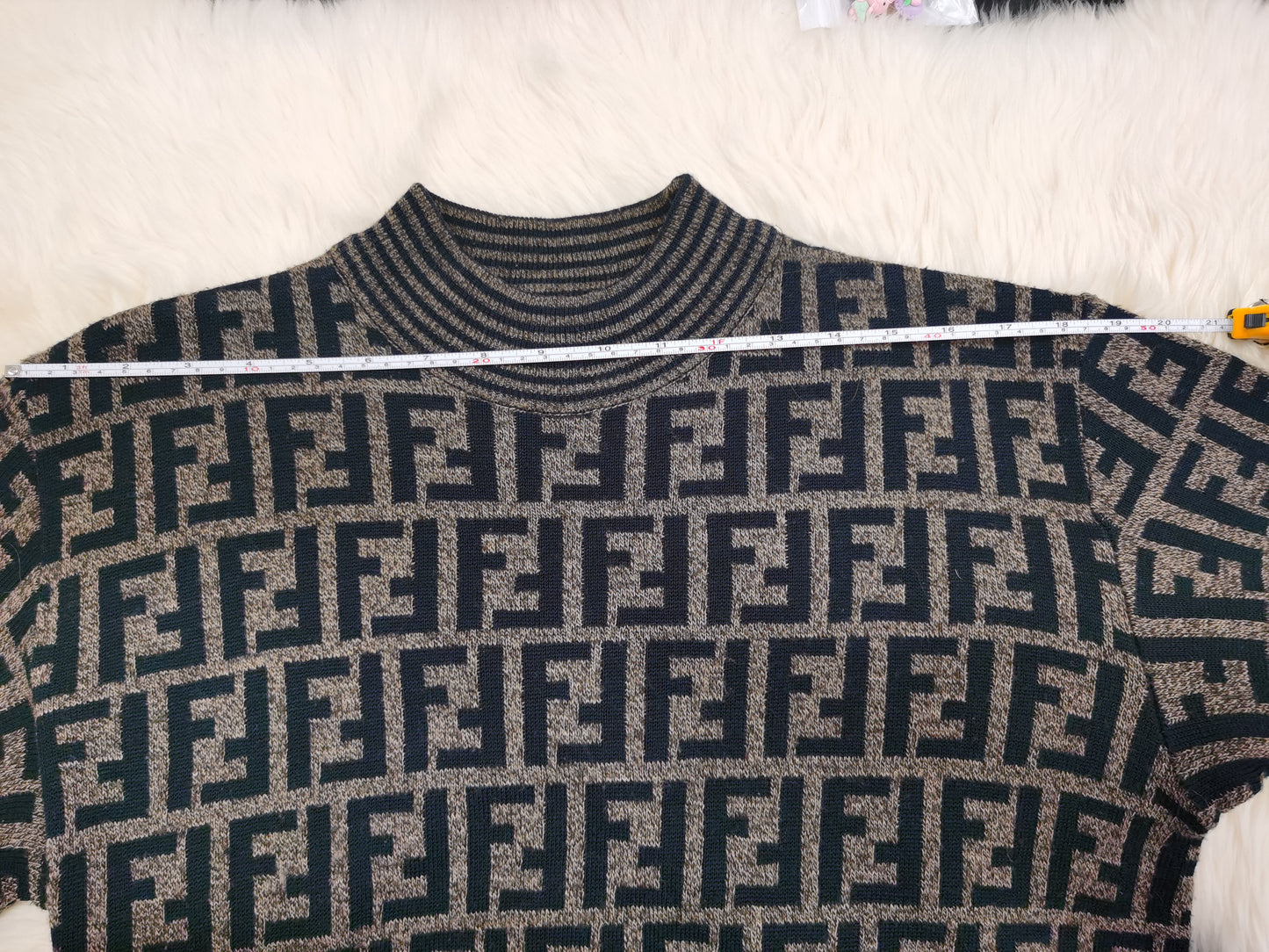 Pre-loved Fendi Vintage Zucca Wool Jumper