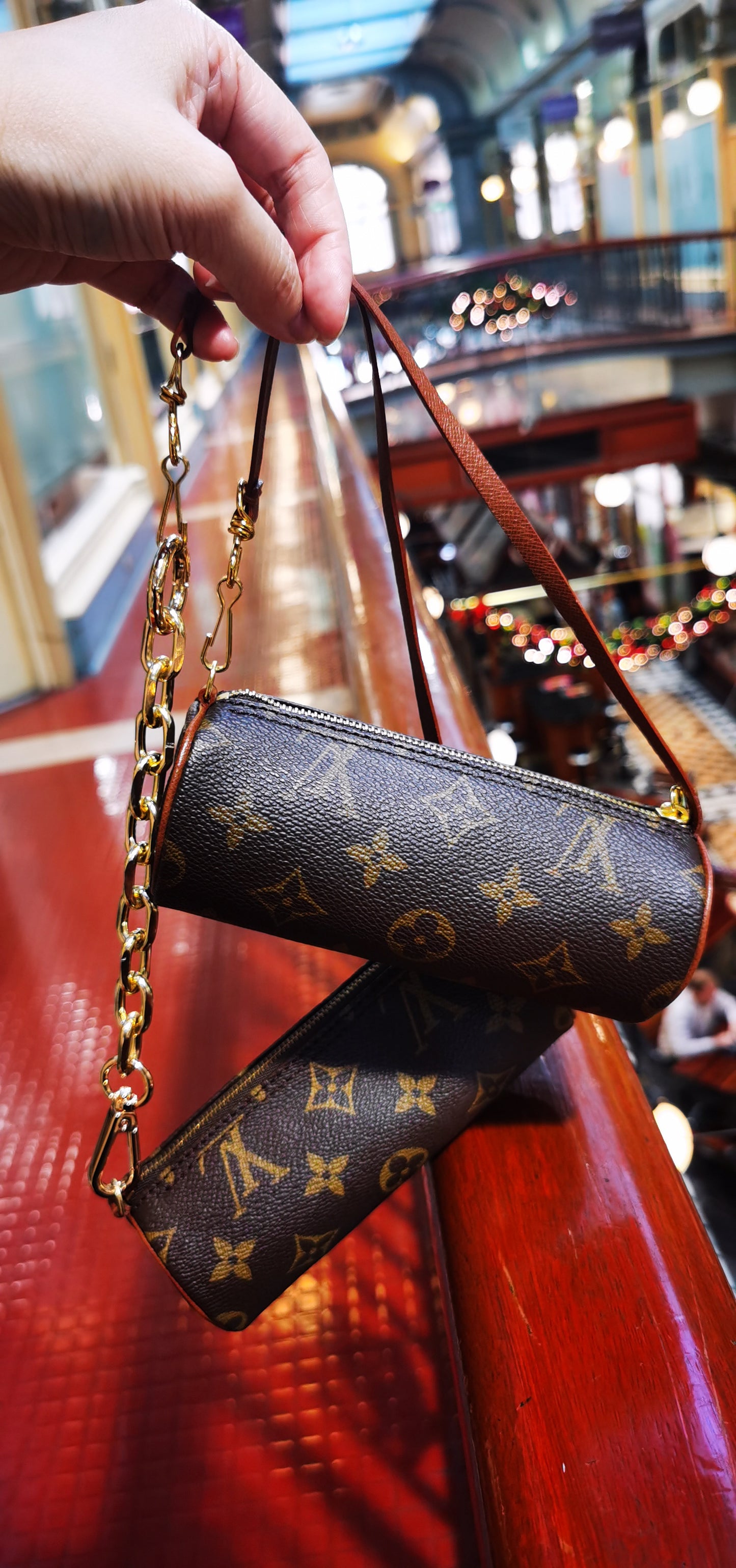 Pre-loved Louis Vuitton Papillon Leather Mini Bag