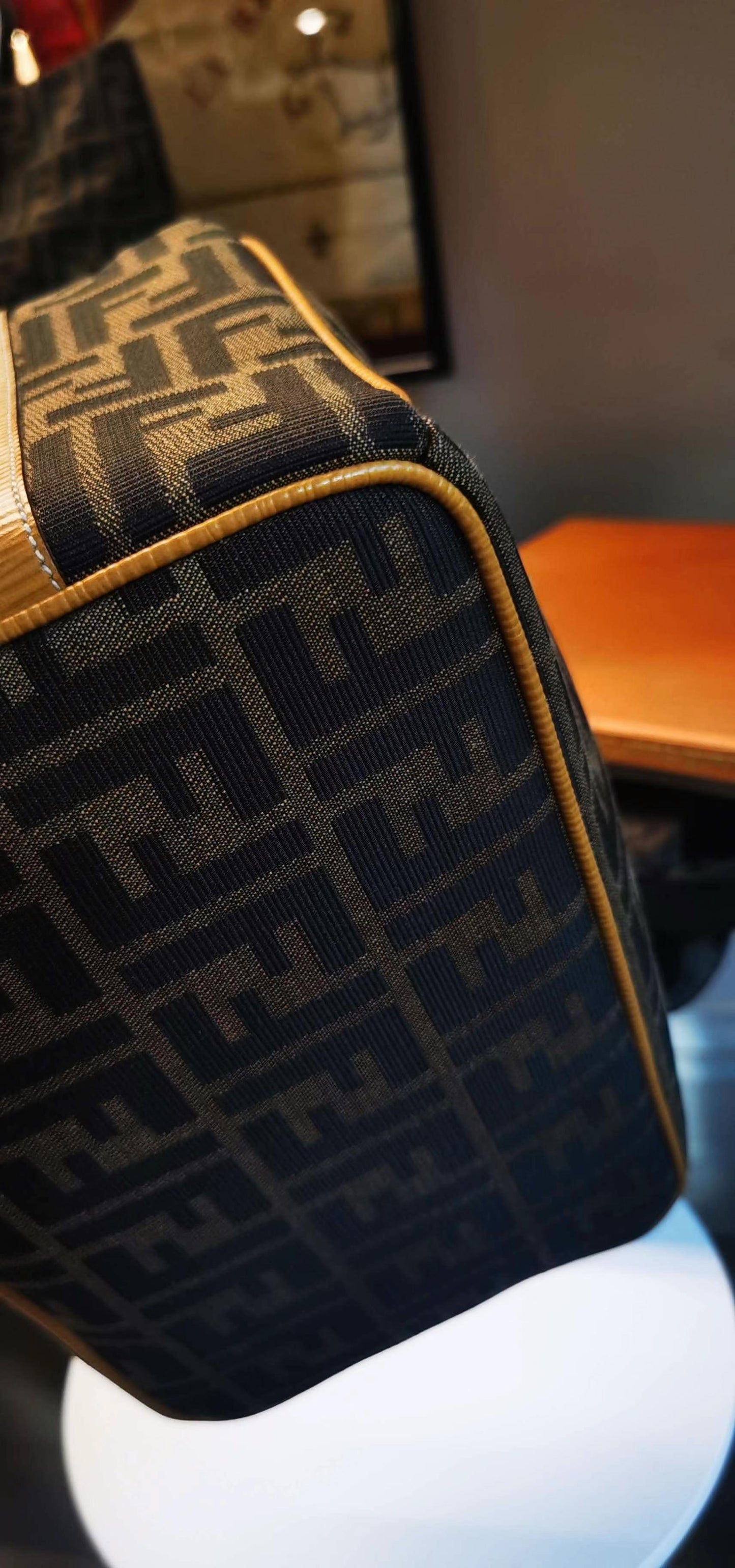 Pre-loved Fendi FF Zucca-print Handbag