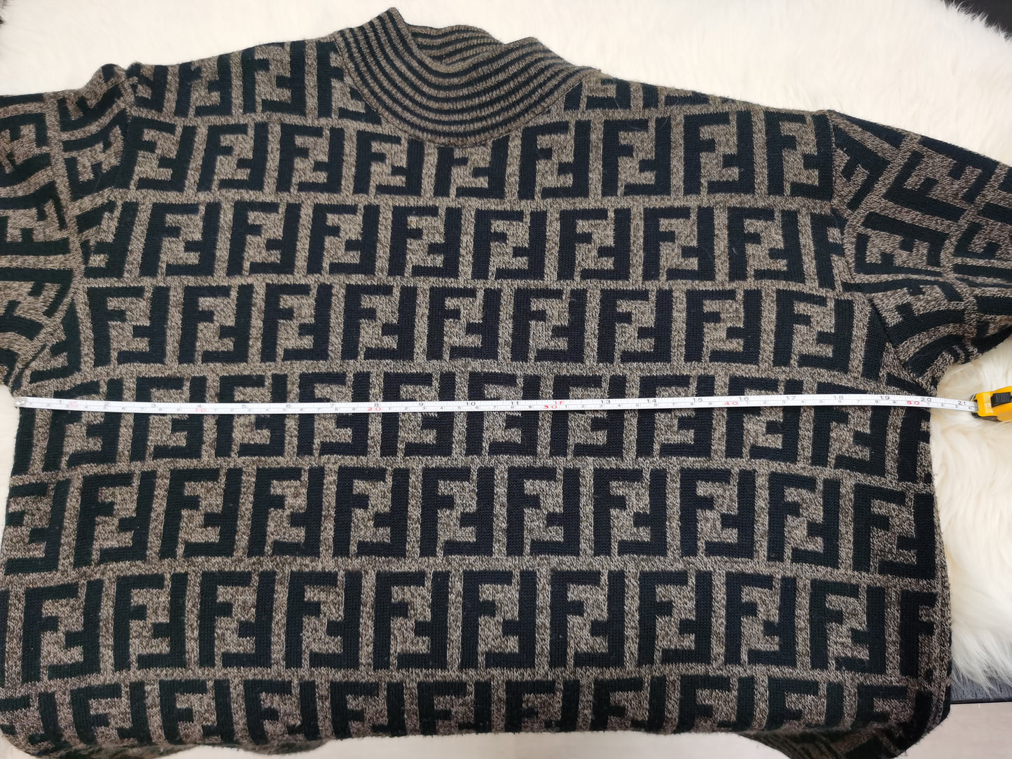 Pre-loved Fendi Vintage Zucca Wool Jumper