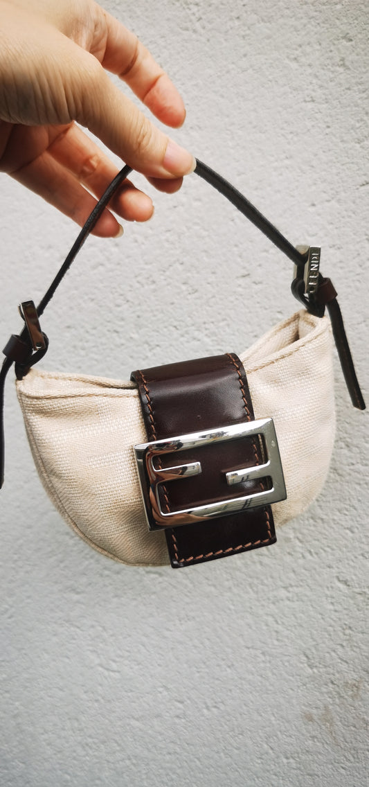 Pre-loved Fendi Vintage Croissant mini bag