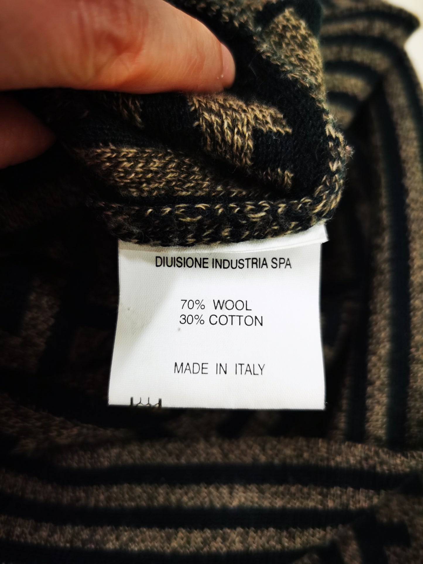 Pre-loved Fendi Vintage Zucca Wool Jumper